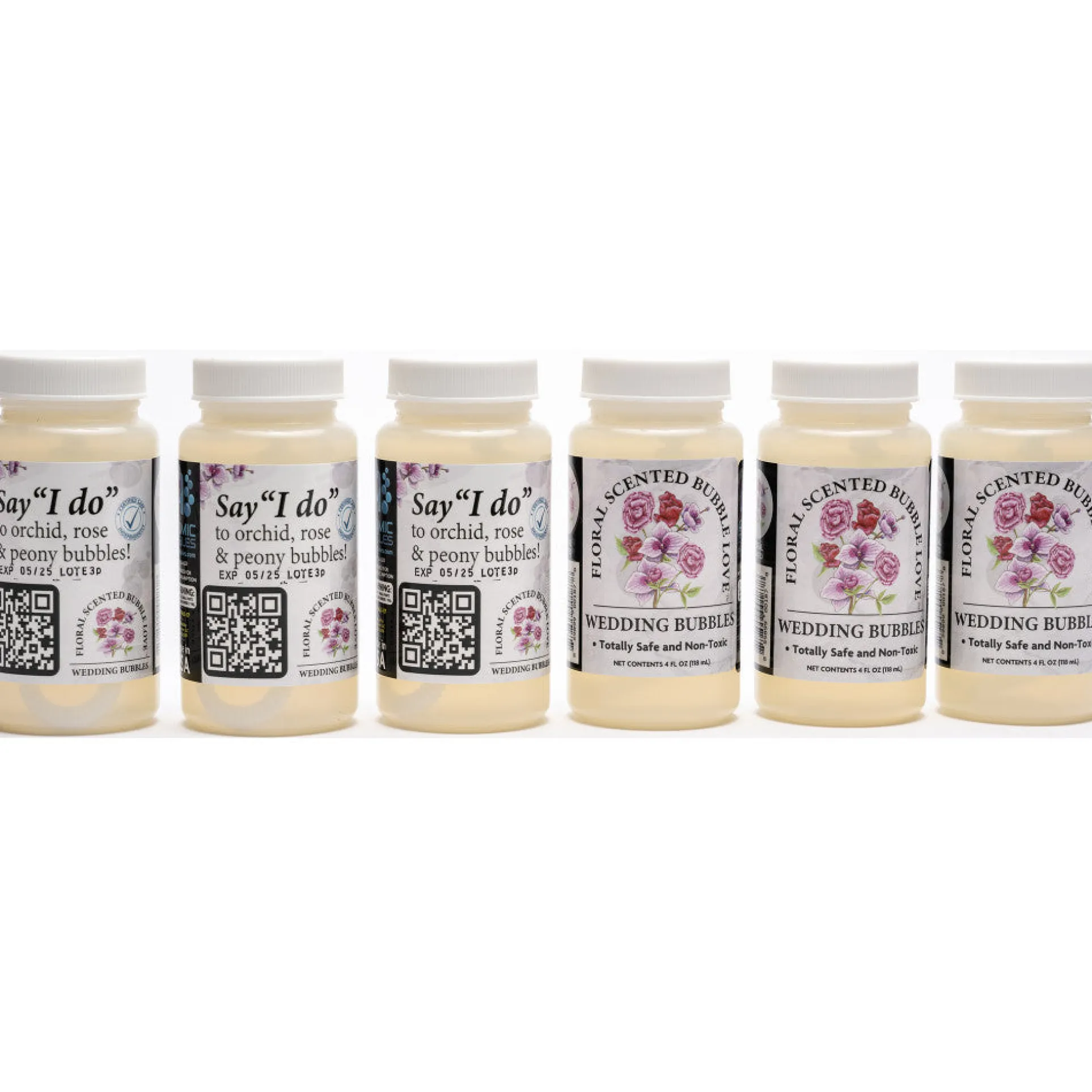 Atomic Bubbles Floral Scented Celebration Bubbles, 6-Pack