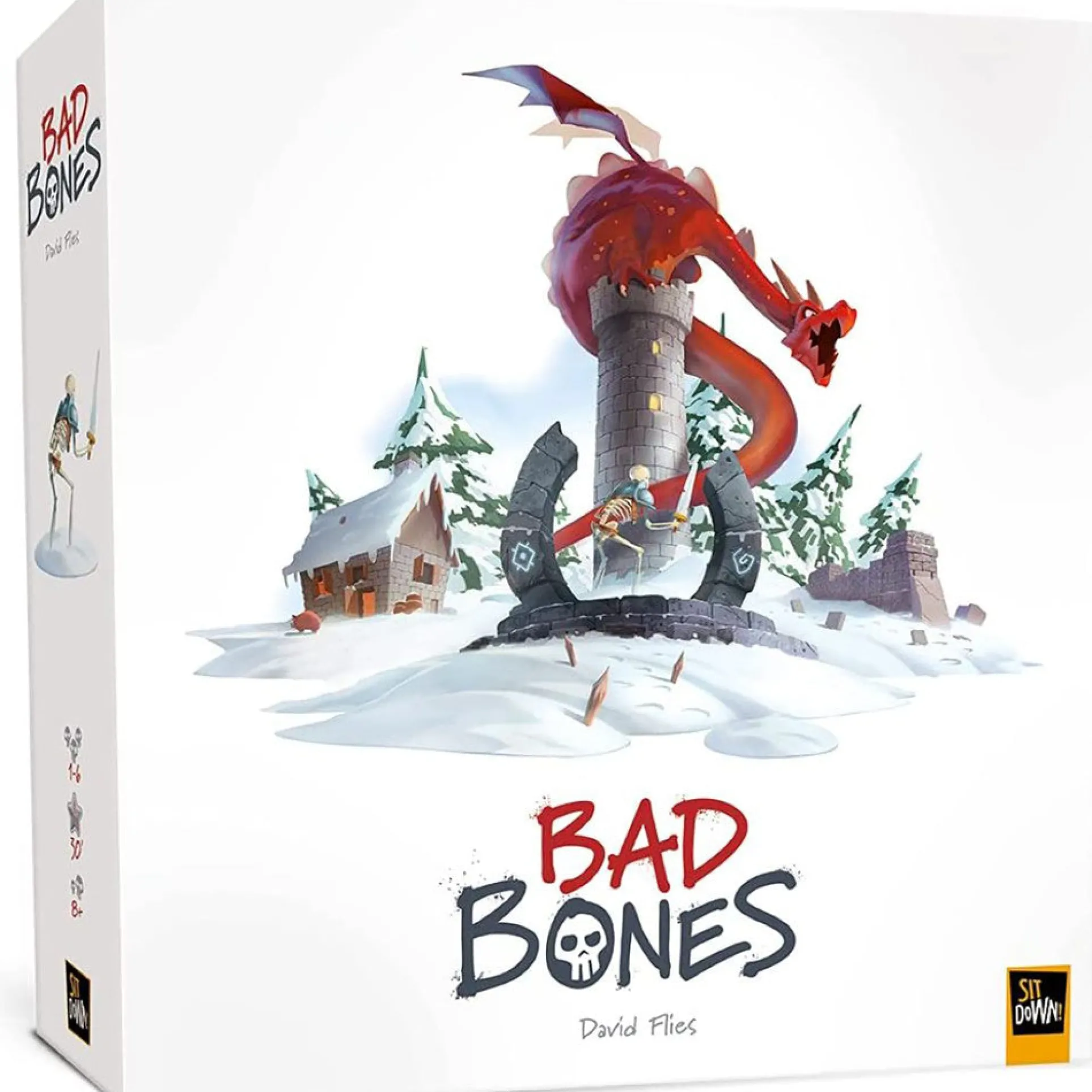 Bad Bones Adventure Tower Defense Board Game by Sit Down!