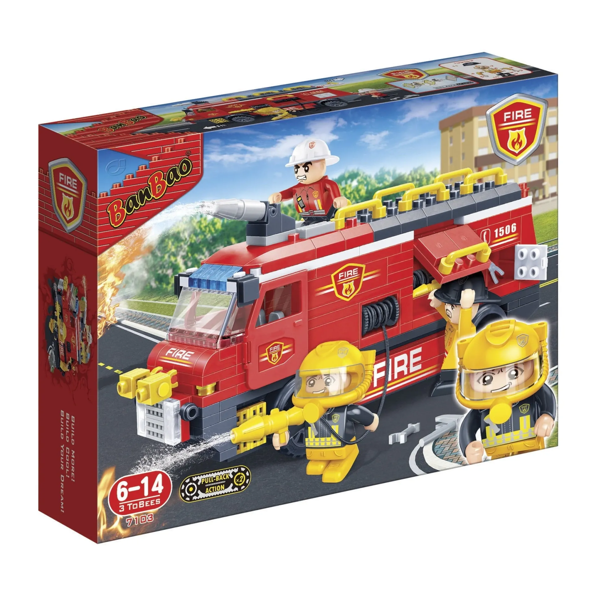 BanBao Fire Rescue Team Playset - Emergency Adventure