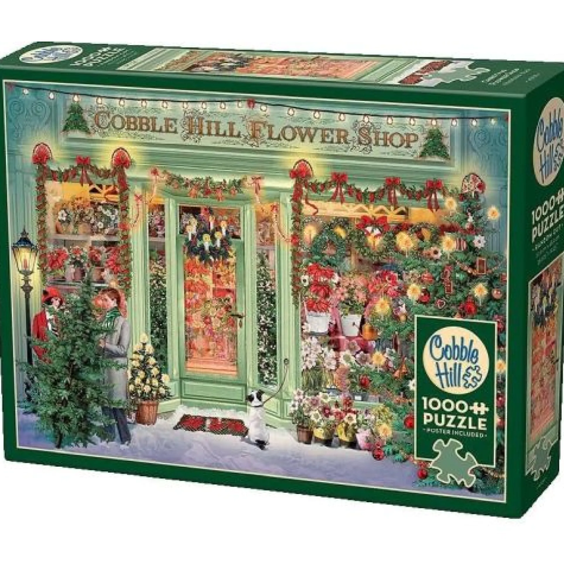 Barbara Behr Christmas Flower Shop Vintage-Themed Puzzle - 1000 pc
