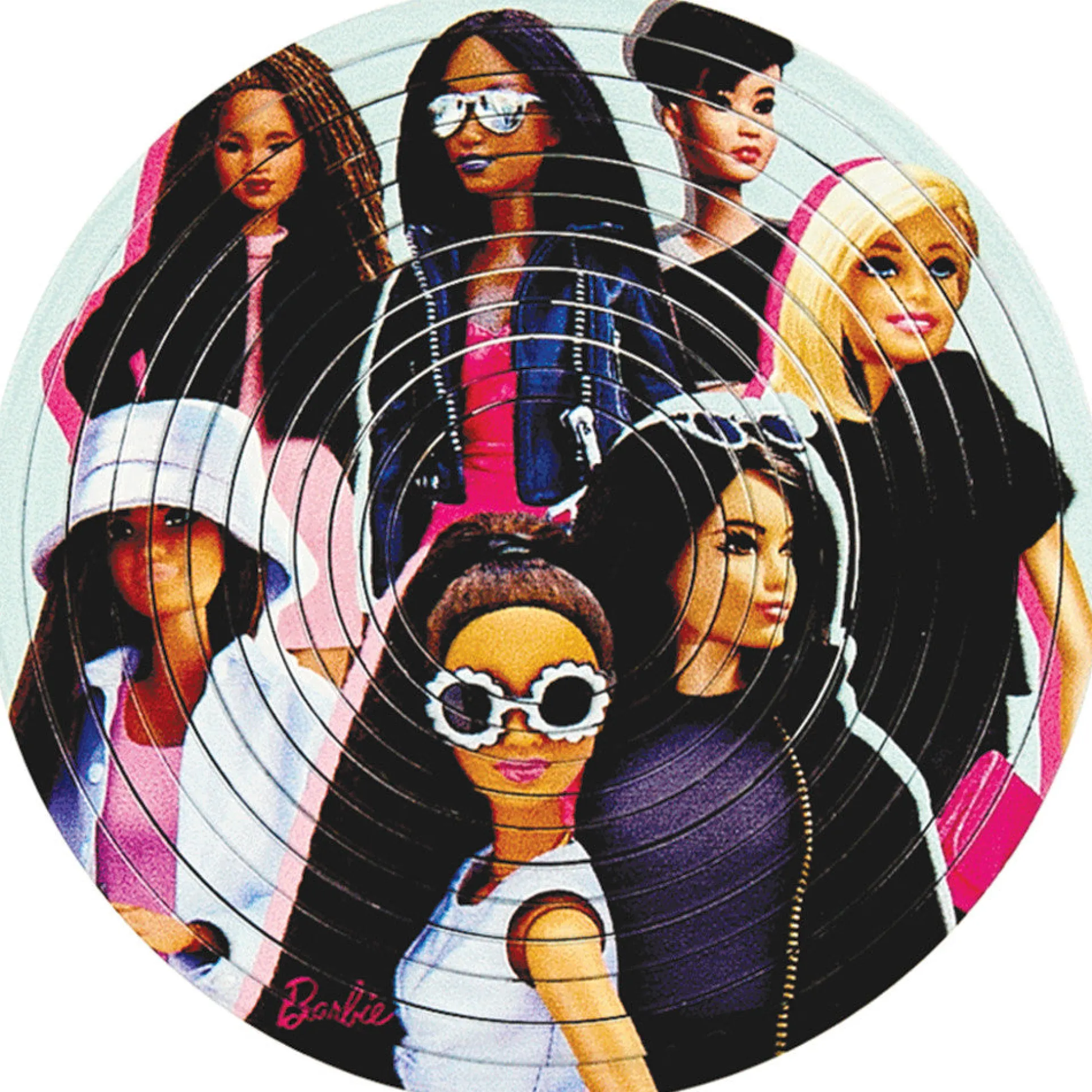 Barbie Fashionista Spin Flip Puzzle - 12 Ring Double-Sided Puzzle