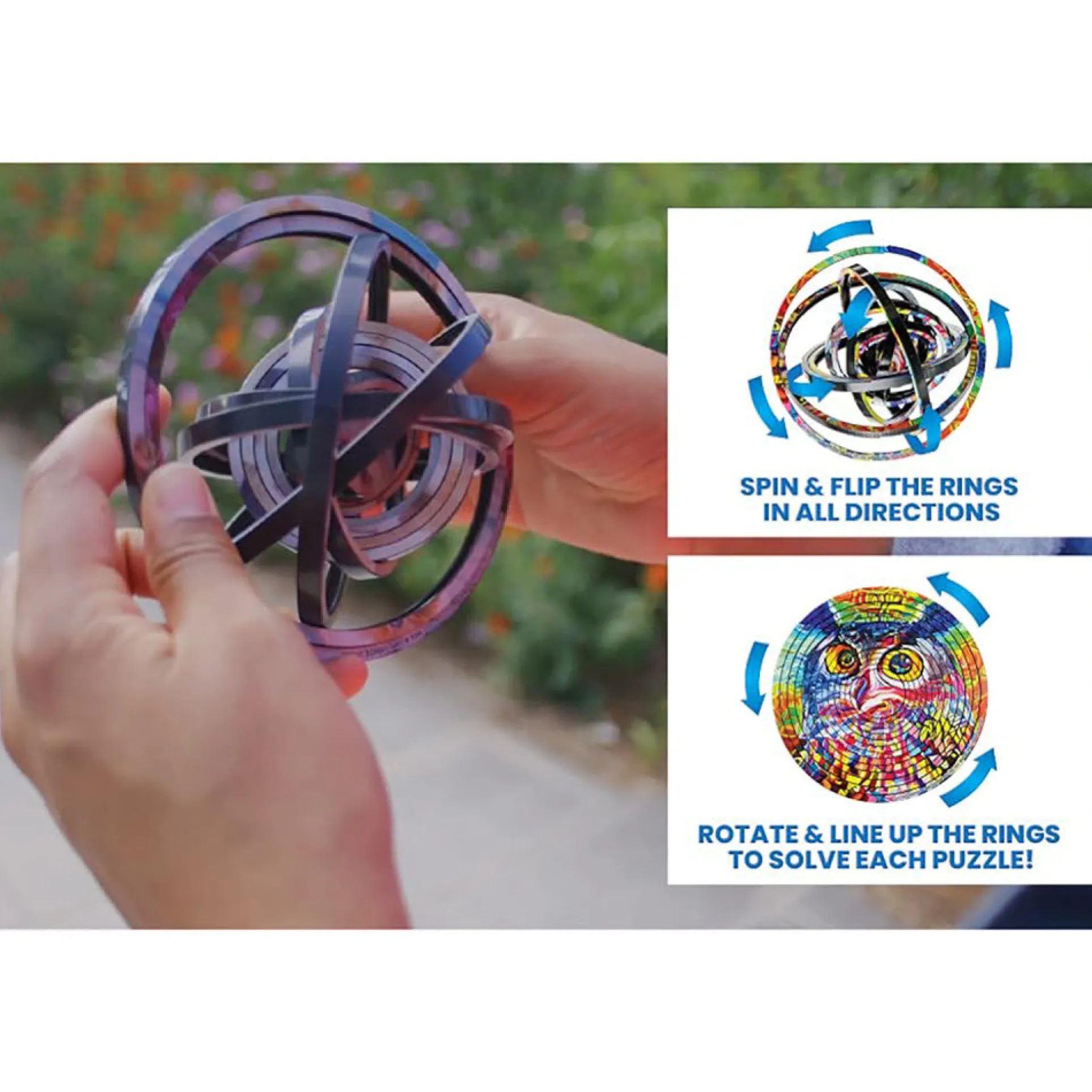 Barbie Fashionista Spin Flip Puzzle - 12 Ring Double-Sided Puzzle