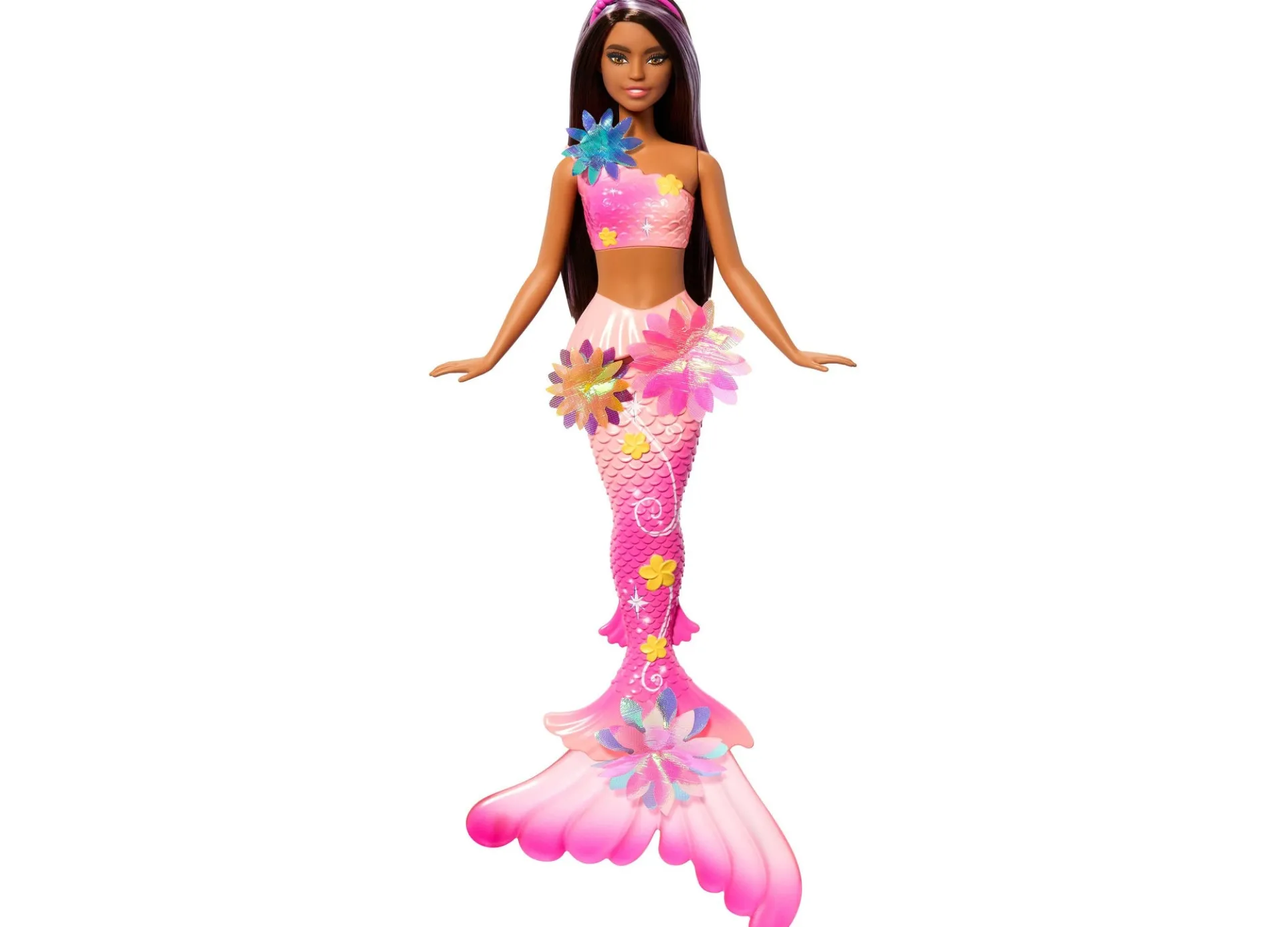 Barbie Flower Magic Mermaid Doll with Blossoming Feature and Pearl Headband