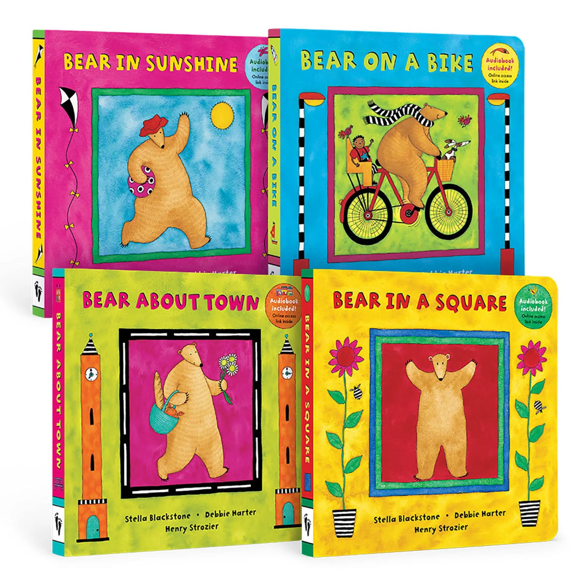 Barefoot Books PreK Bear Series Board Book Bundle - Set of 4