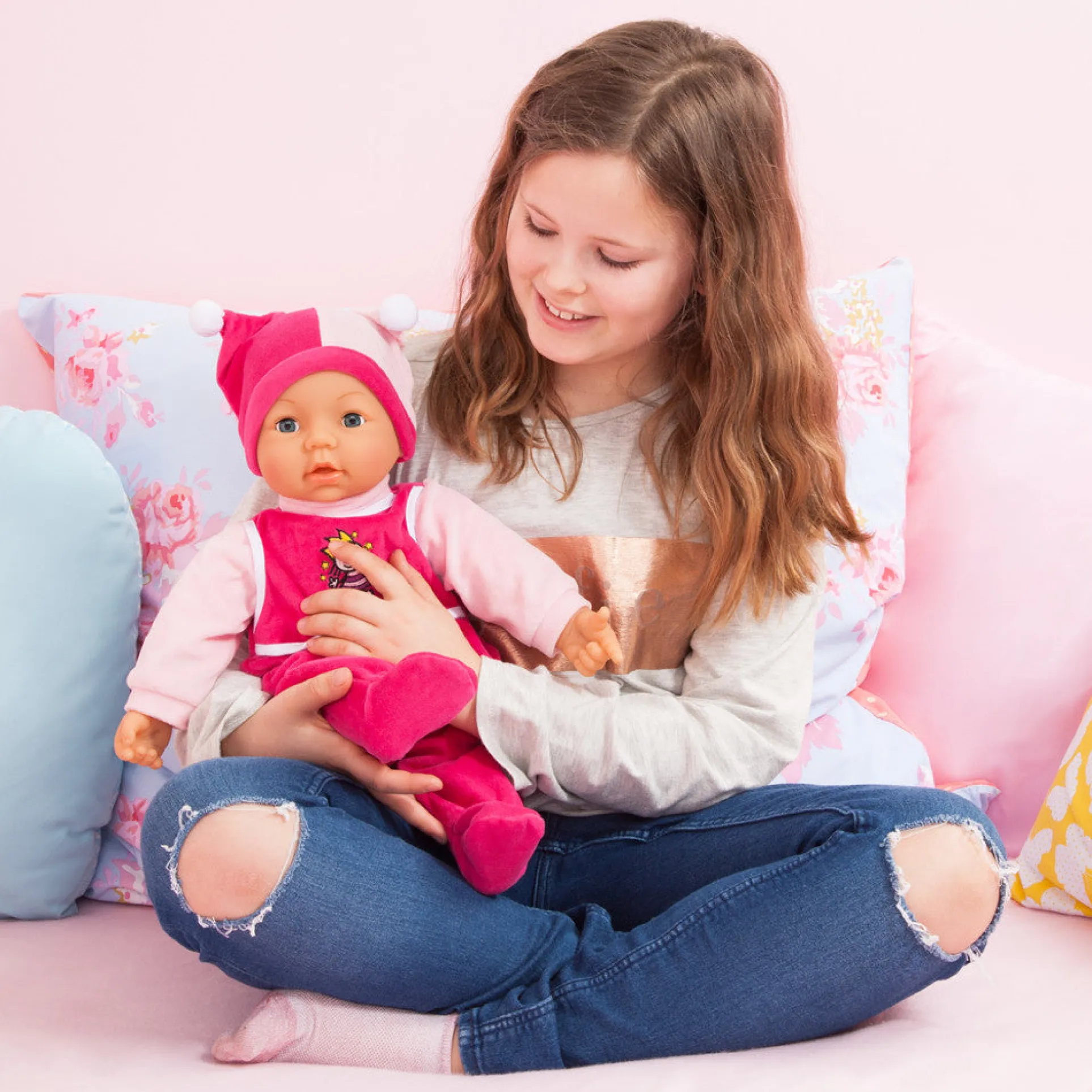 Bayer Design 18" Hello Baby Multi-Function Doll - Interactive Playmate