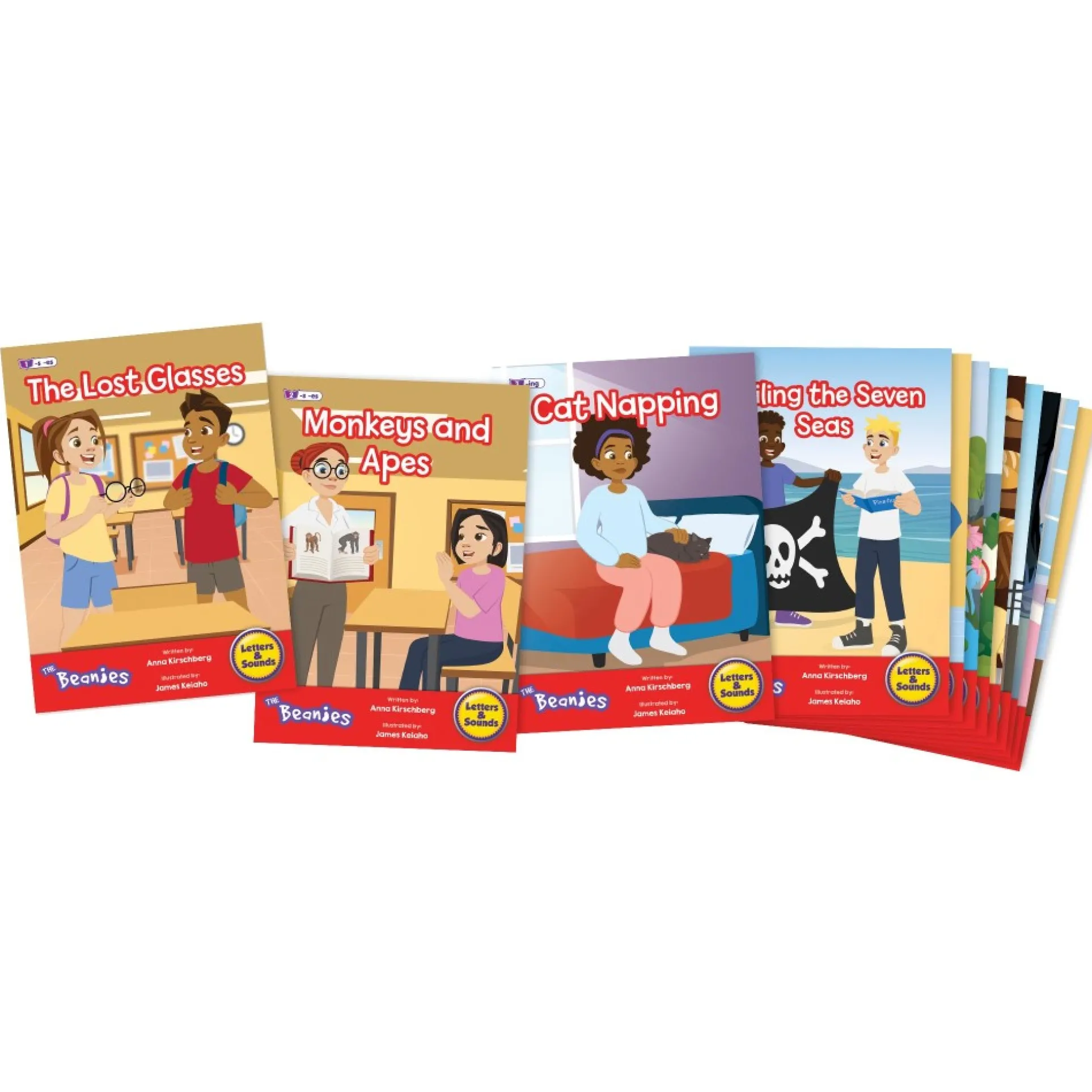 Beanstalk Books: The Beanies Hi-Lo Diversity Decodables - 12 Book Set, Phase 6
