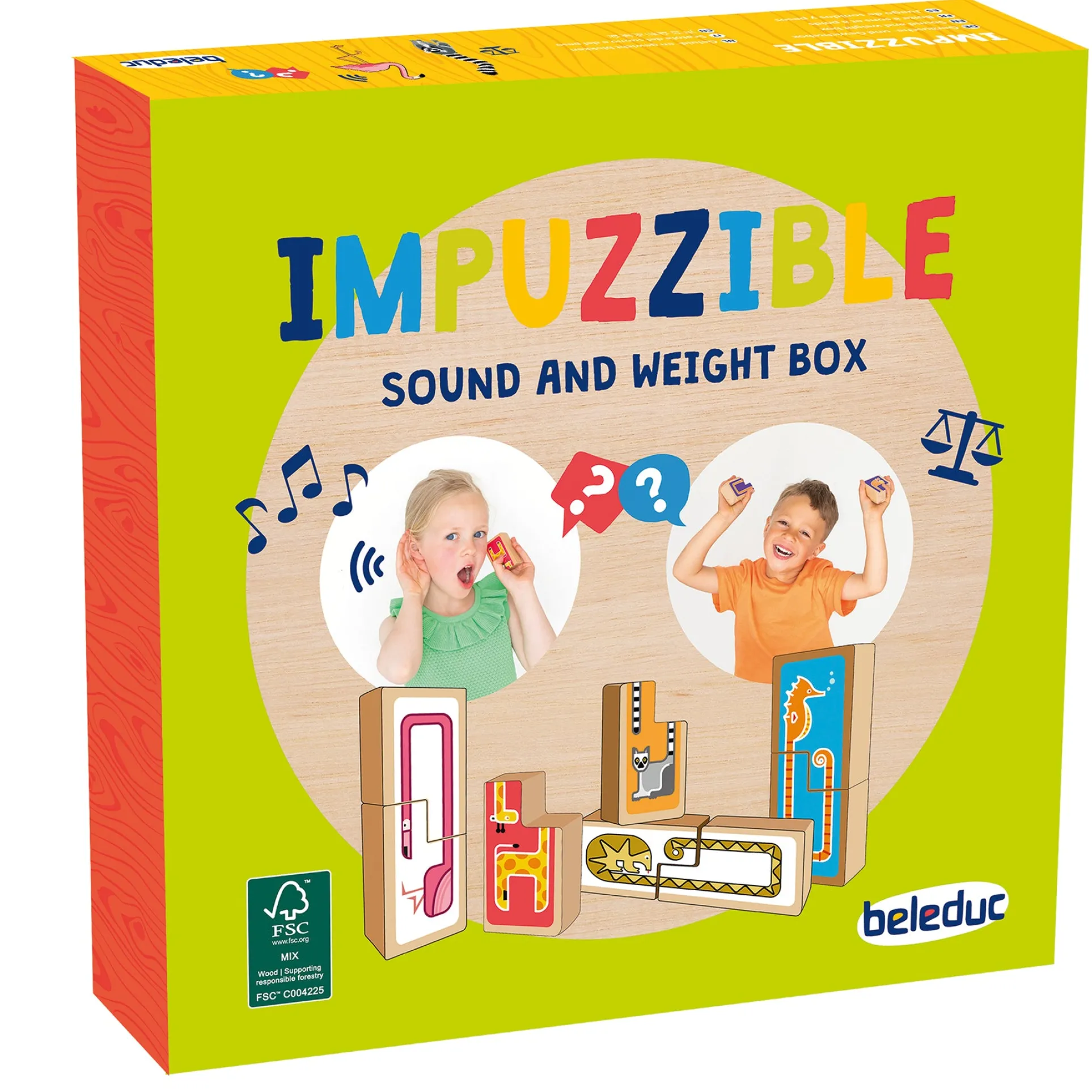 Beleduc Impuzzible Game - Eco-Friendly Wood Memory Challenge