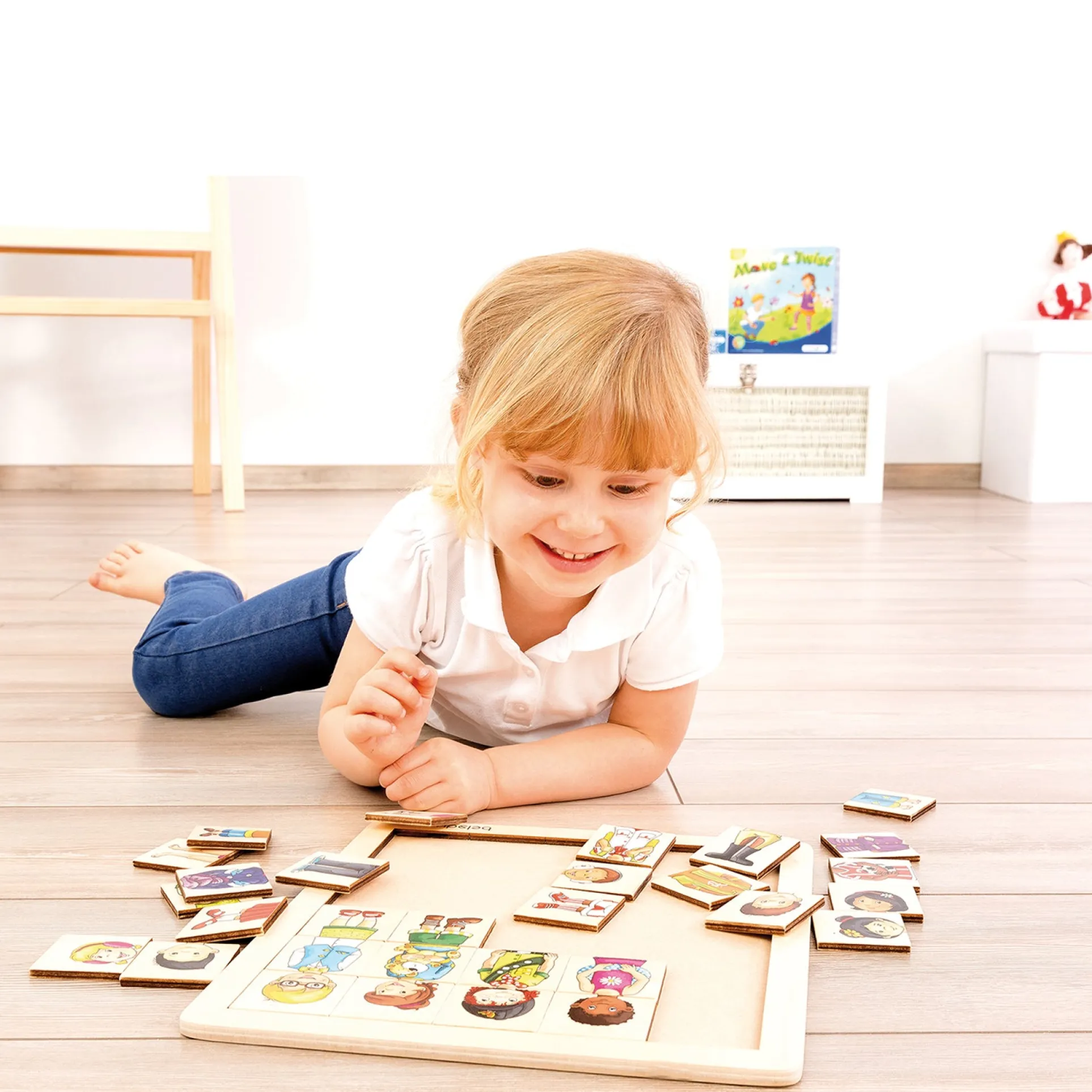 Beleduc Match & Mix Cultural Kids Wooden Puzzle - 30 pc