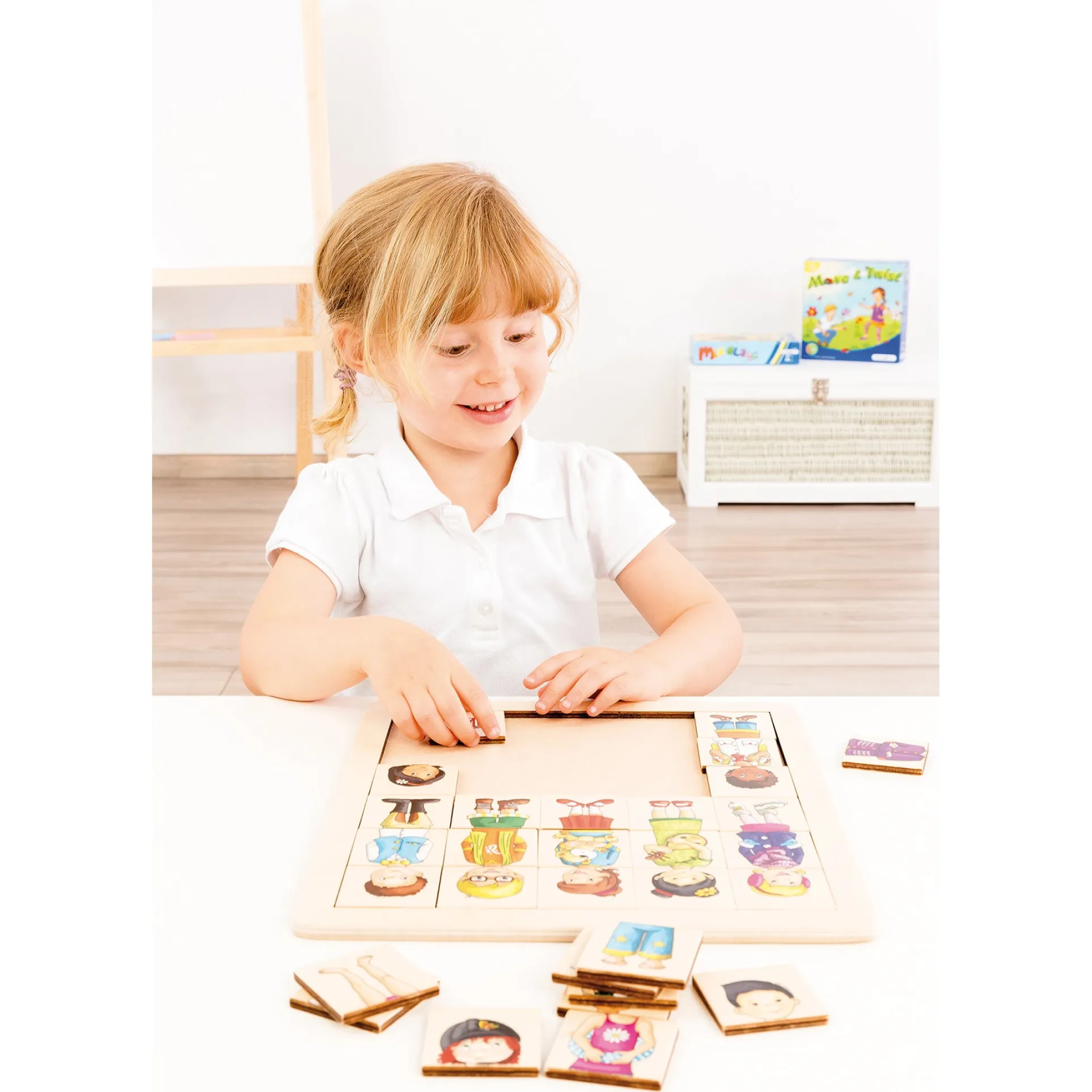 Beleduc Match & Mix Cultural Kids Wooden Puzzle - 30 pc