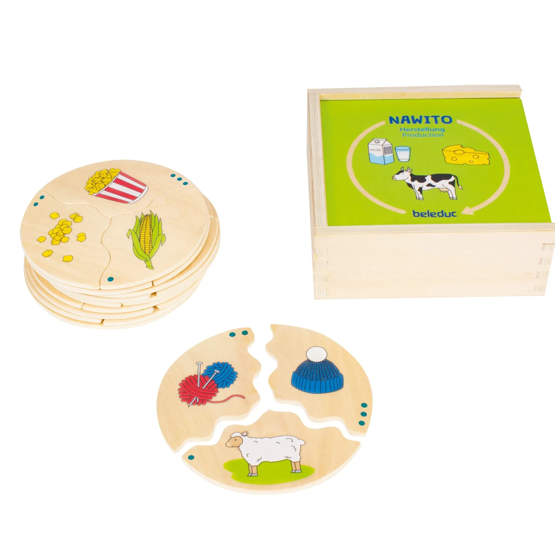 Beleduc Nawito Production Puzzle - Explore Where Products Come From
