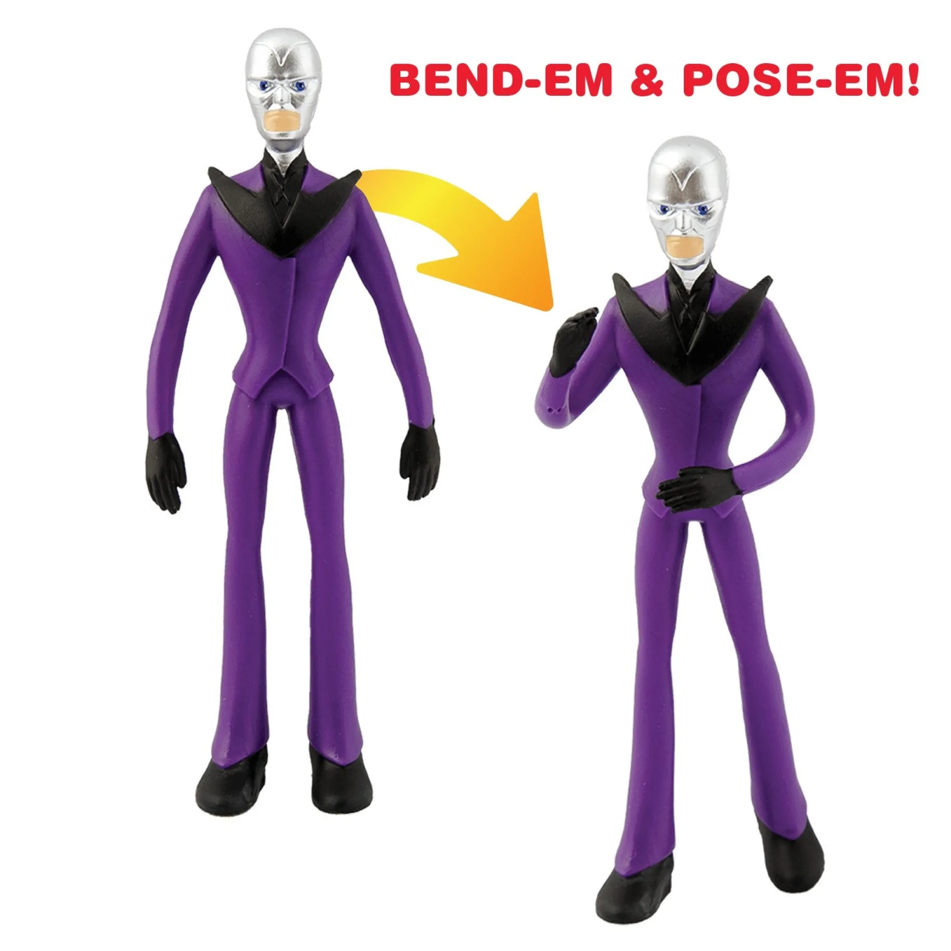 BEND-EMS Miraculous 5-inch Flexible Action Figure - Hawk Moth