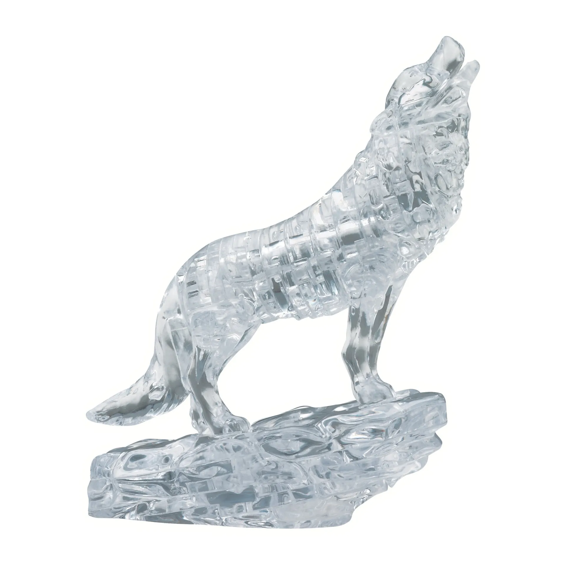 BePuzzled Clear Crystal Wolf 3D Puzzle - 38 Pieces