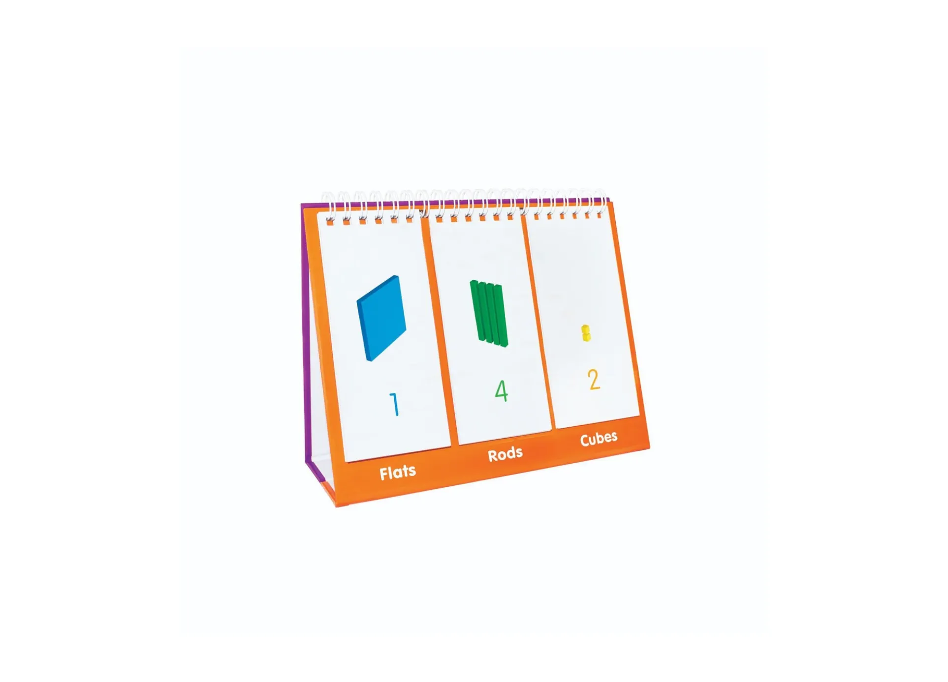 Junior Learning Base Ten Flip Card Set - Educational Math Tool