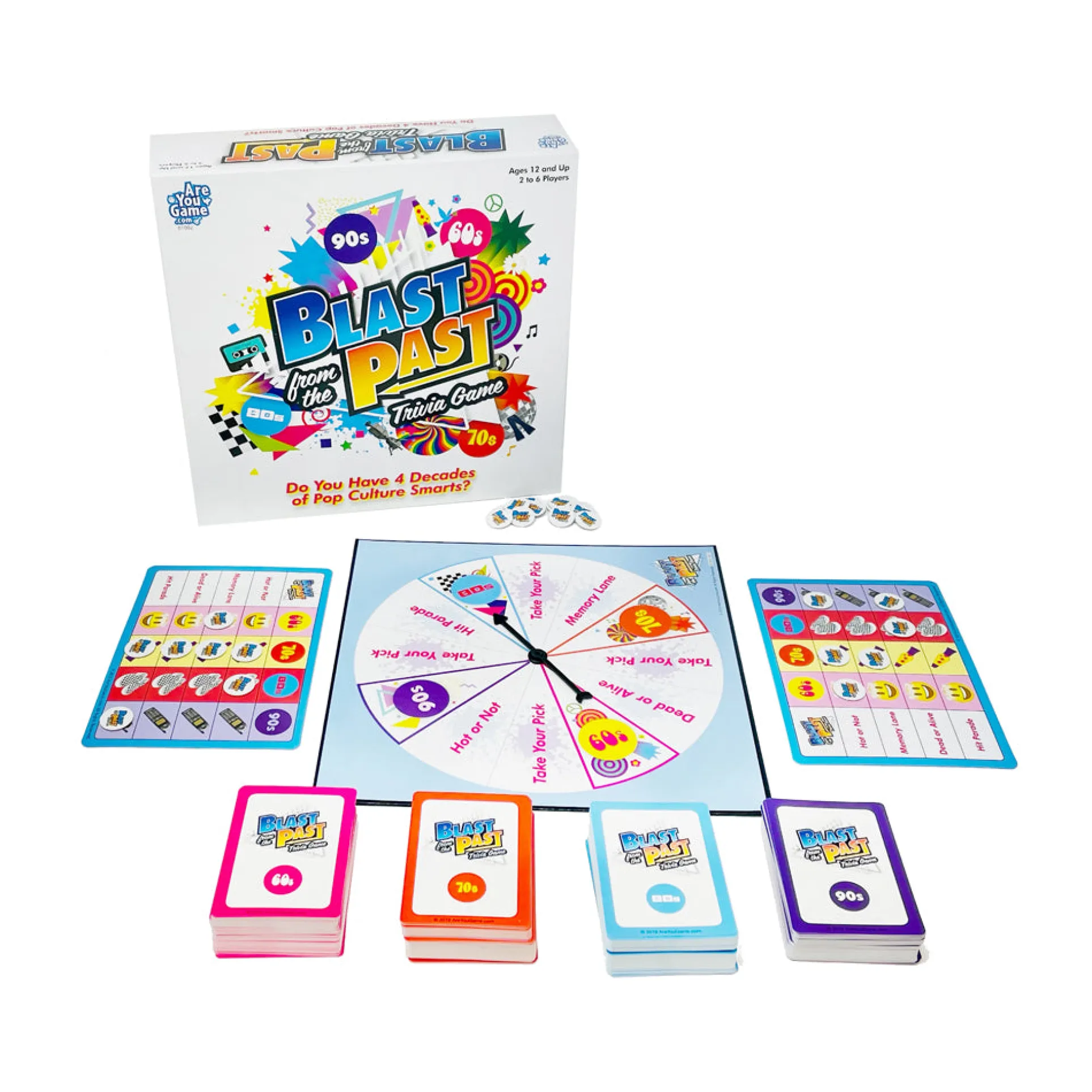 Blast from the Past Decades Trivia Board Game