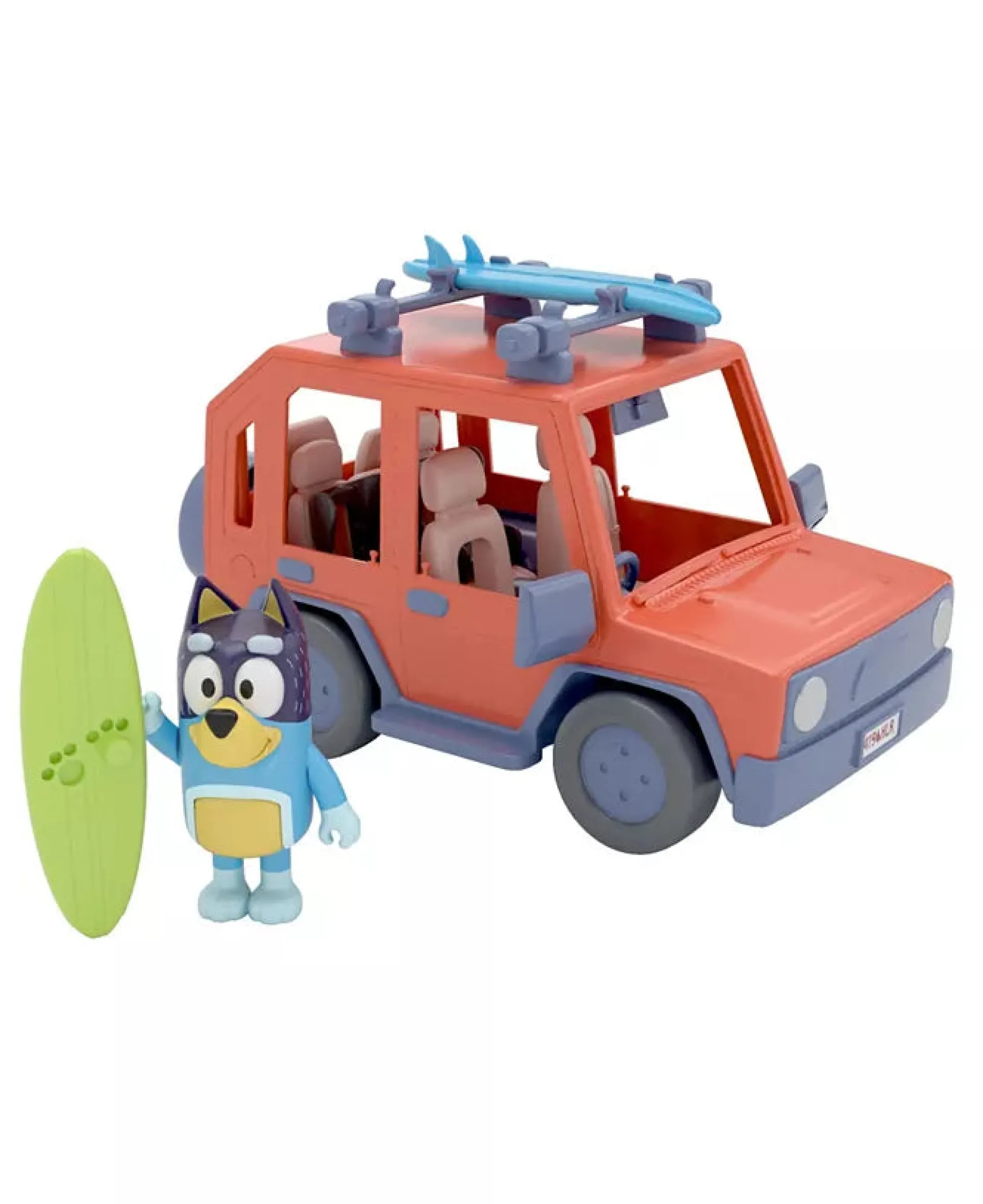 Bluey Heeler 4WD Family Cruiser Playset with Bandit Figure and Surfboards