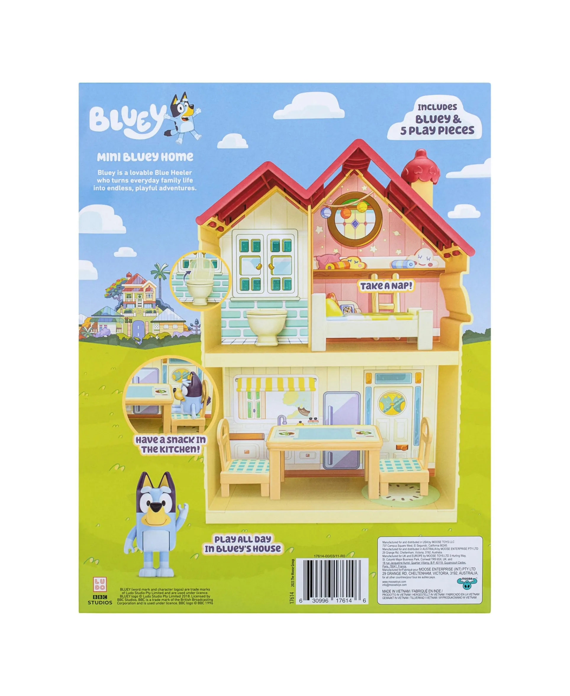 Bluey Mini Heeler Home Playset with Figures and Accessories