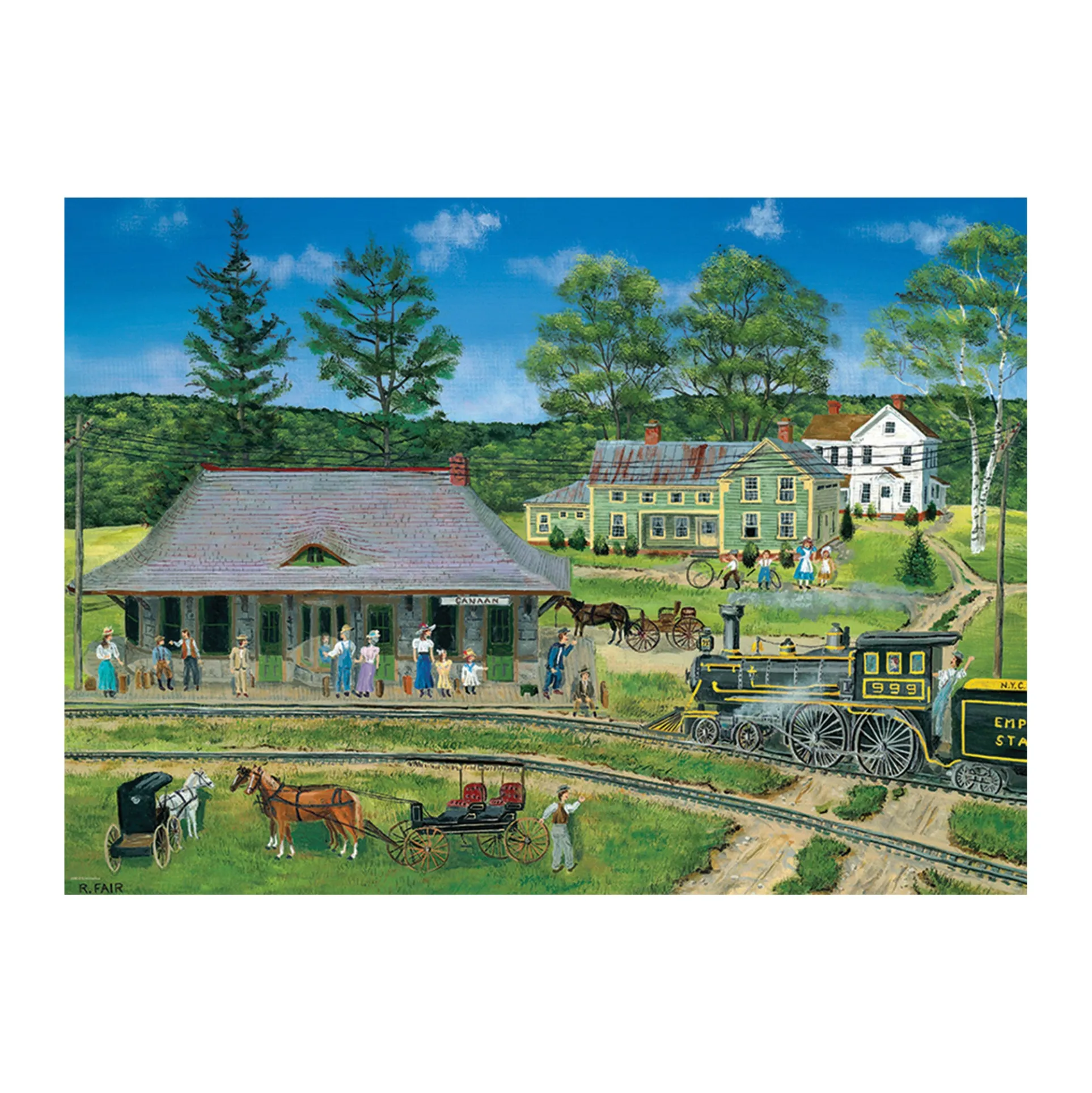 Bob Fair Canaan Station XL Jigsaw Puzzle - 300 pc