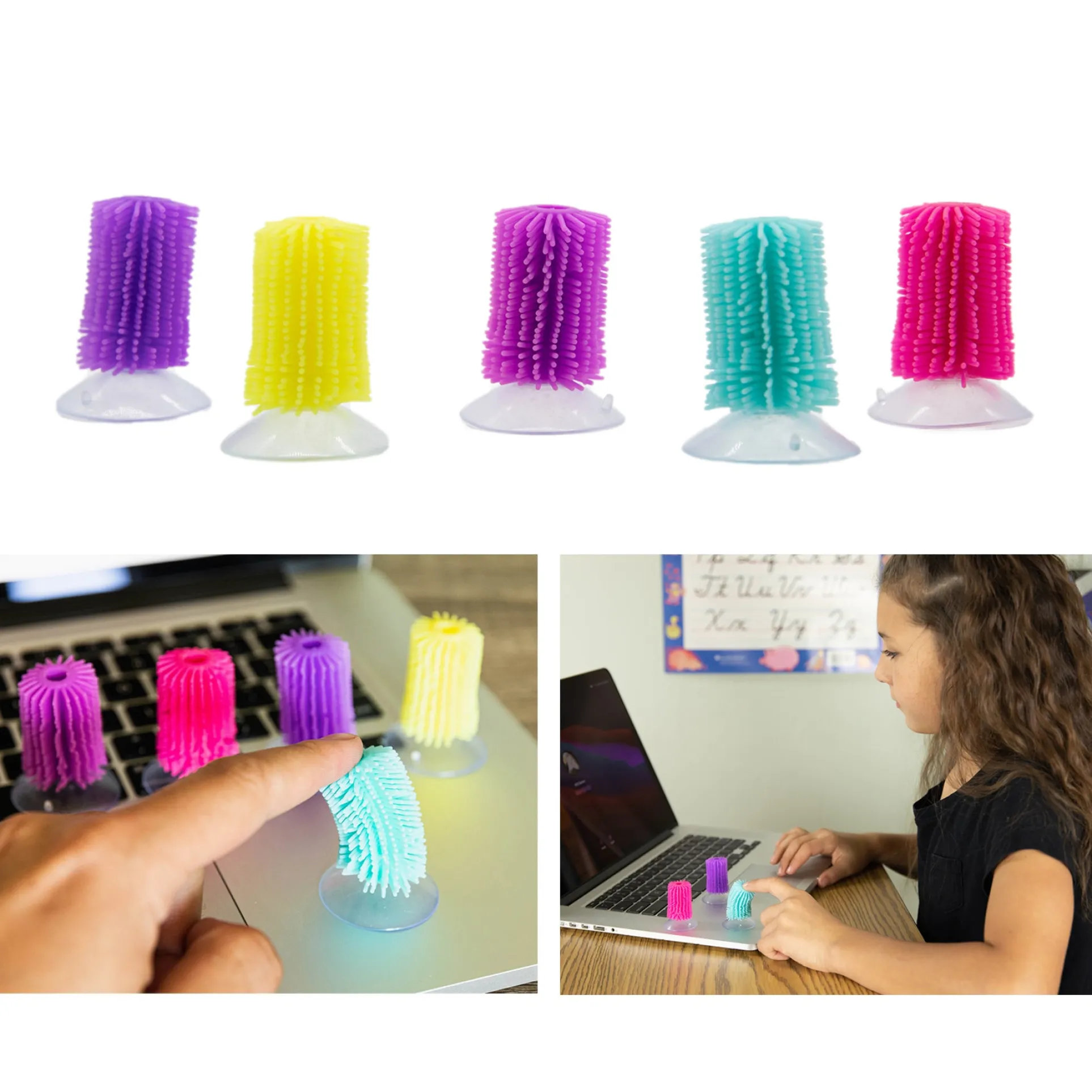 Bouncyband Flick Sticks - Colorful Sensory Fidget Toys - Pack of 10