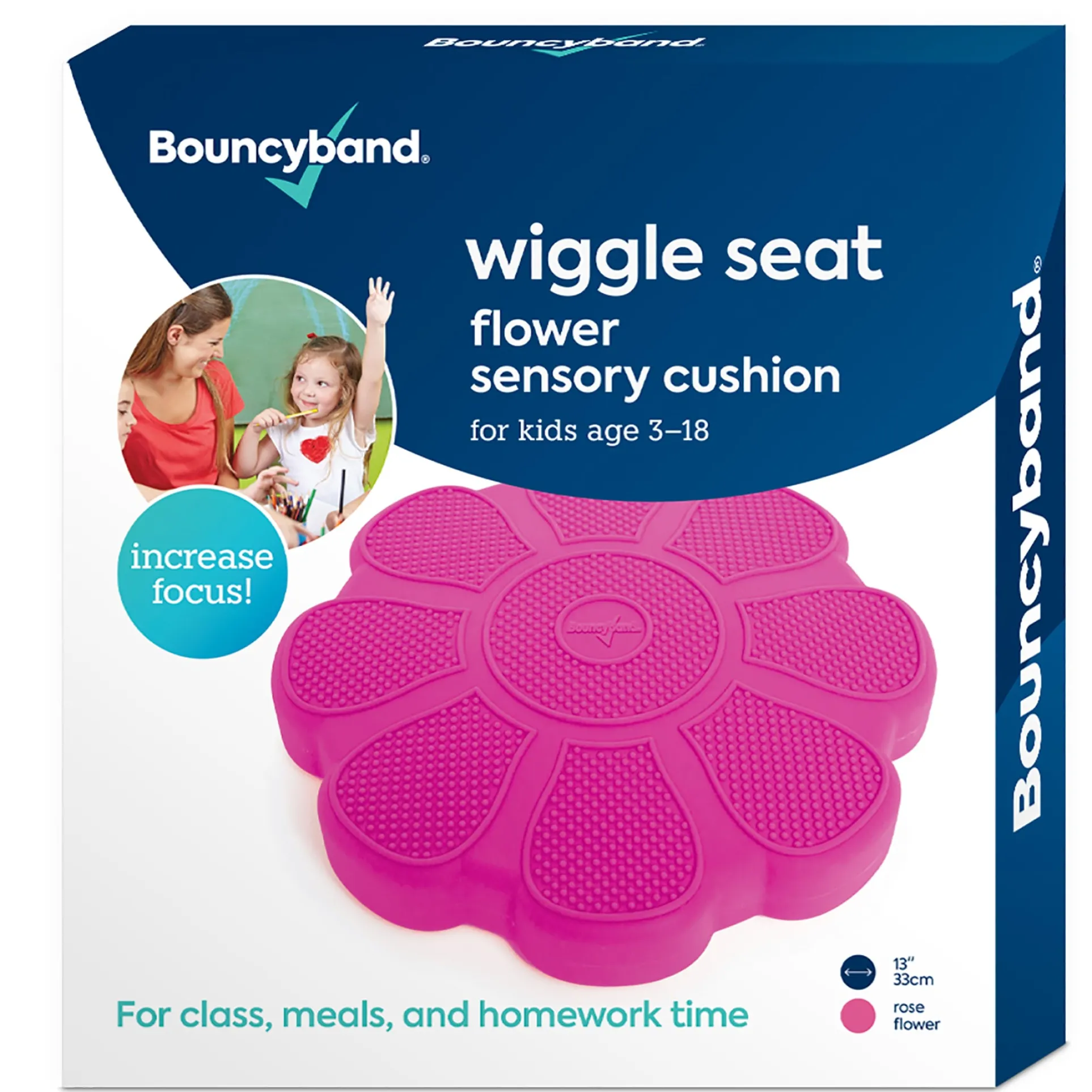 Bouncyband Wiggle Seat Cushary Cushion, Rose Flower