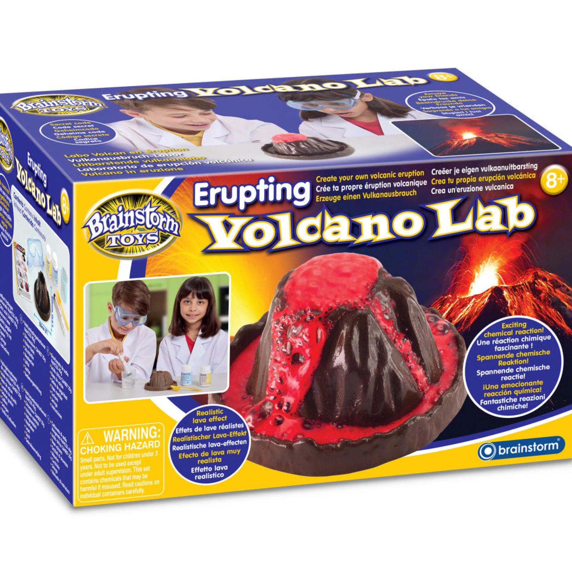 Brainstorm Erupting Volcano Lab - Interactive Science Kit