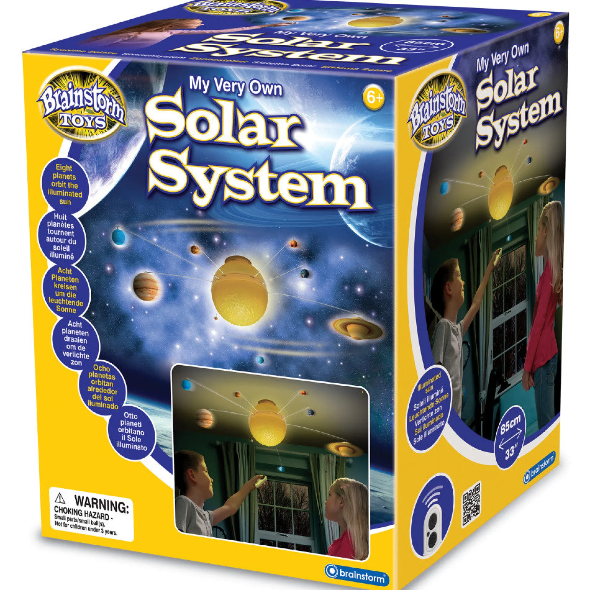 Brainstorm Toys Interactive Solar System Mobile STEM Kit - 33 Inch