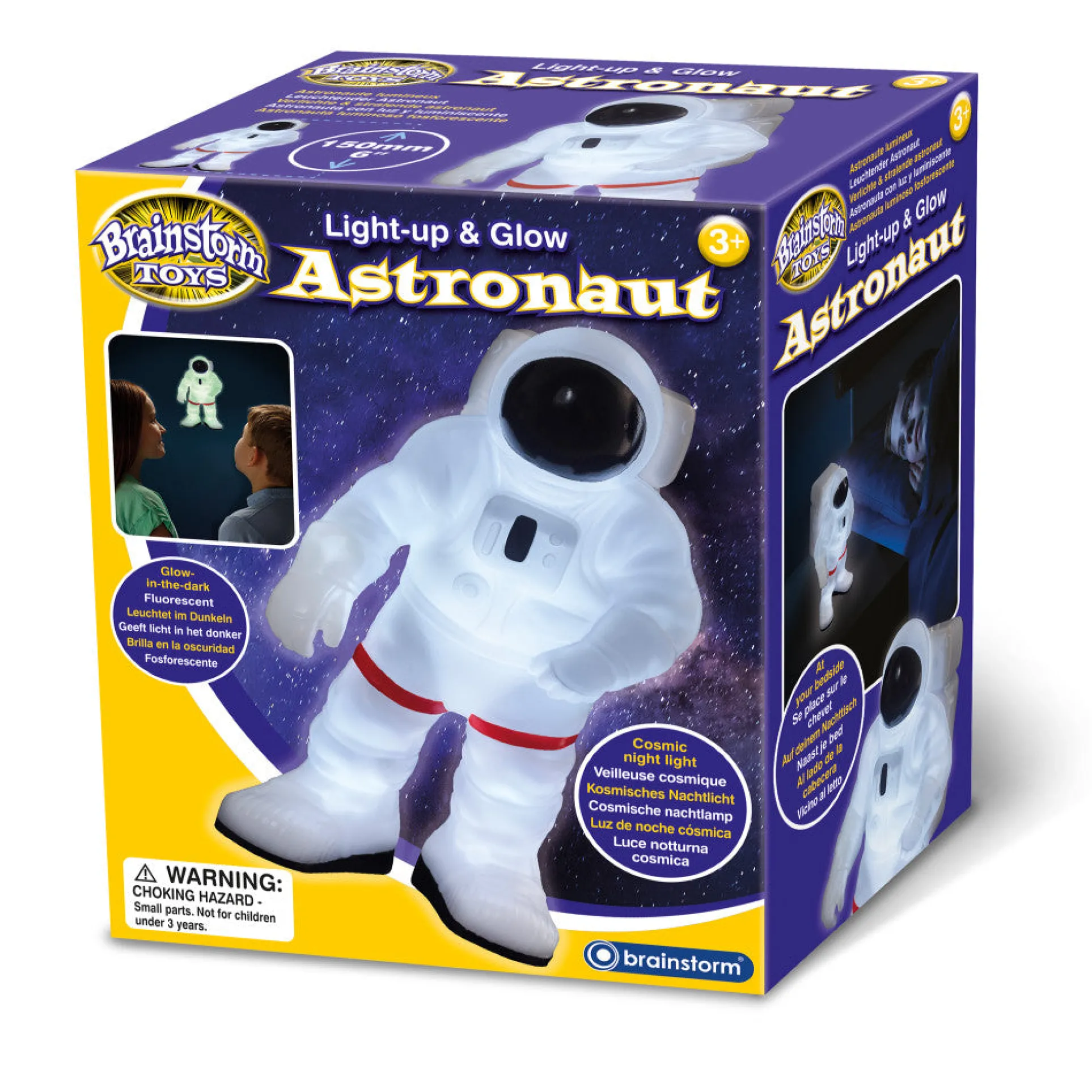 Brainstorm Toys Space Explorer - Light-up and Glow Astronaut Toy Light