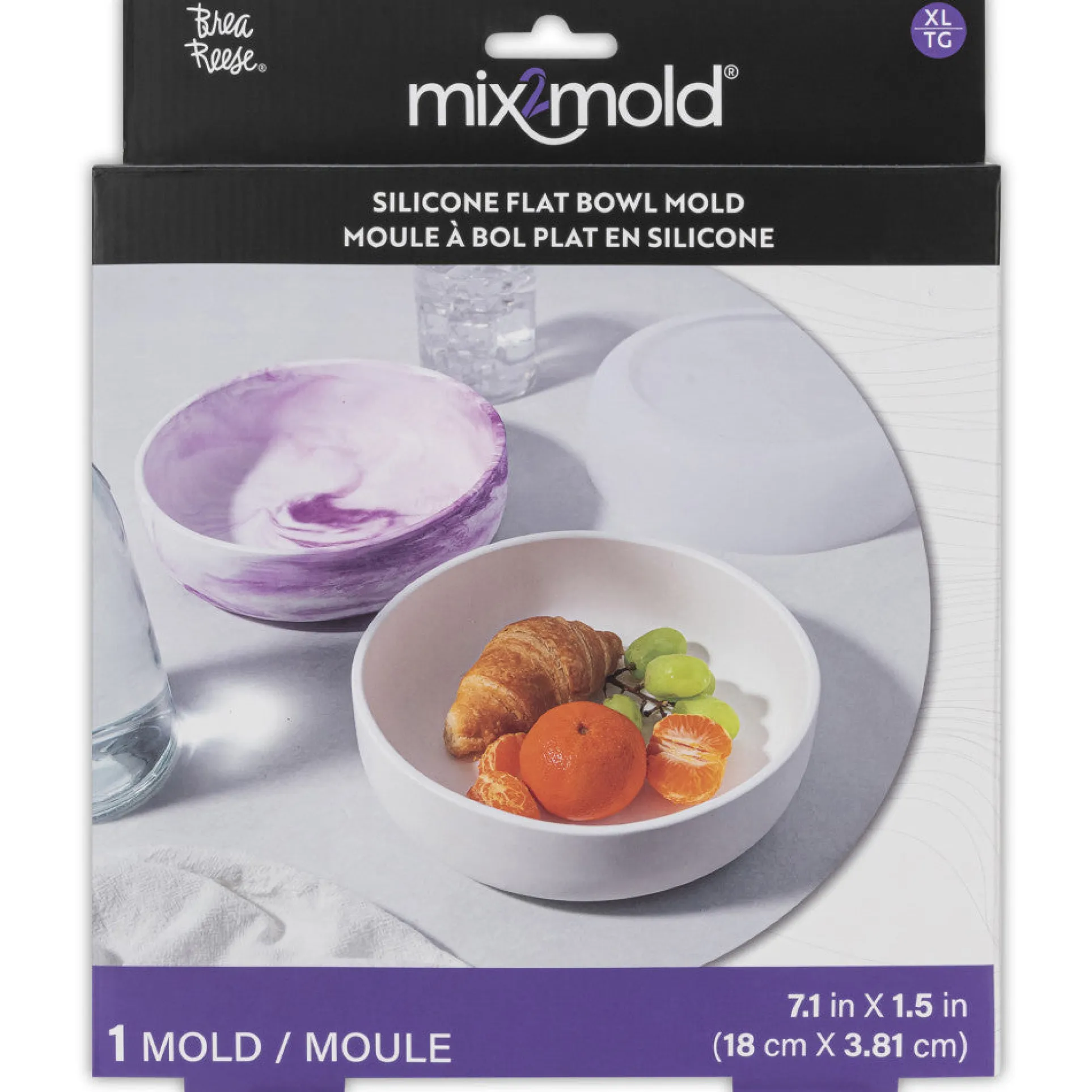 Brea Reese Mix2Mold Silicone Shallow Bowl Craft Mold