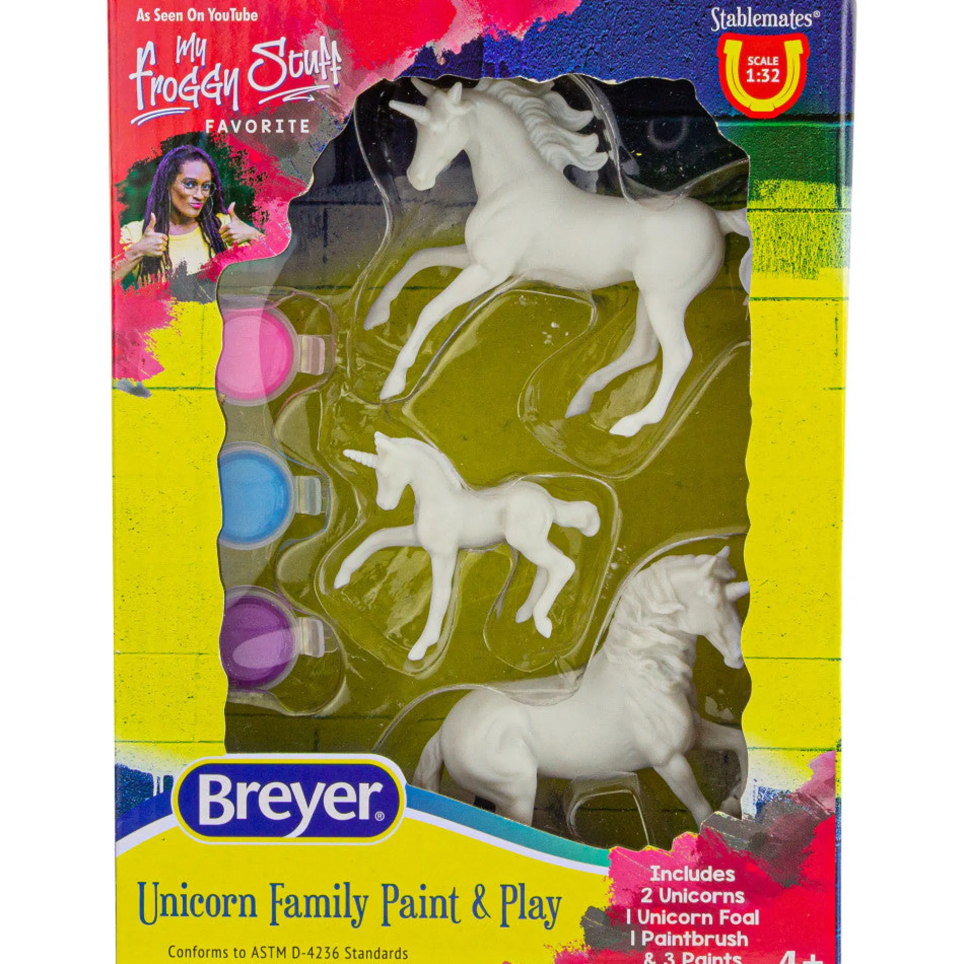 Breyer Stablemates Unicorn Family Paint Set - 1:32 Scale Model Kit