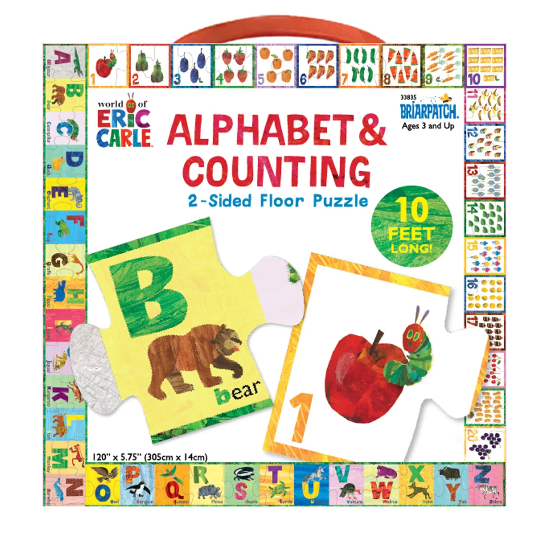 Briarpatch Eric Carle Alphabet & Counting Giant Floor Puzzle - 26 pc