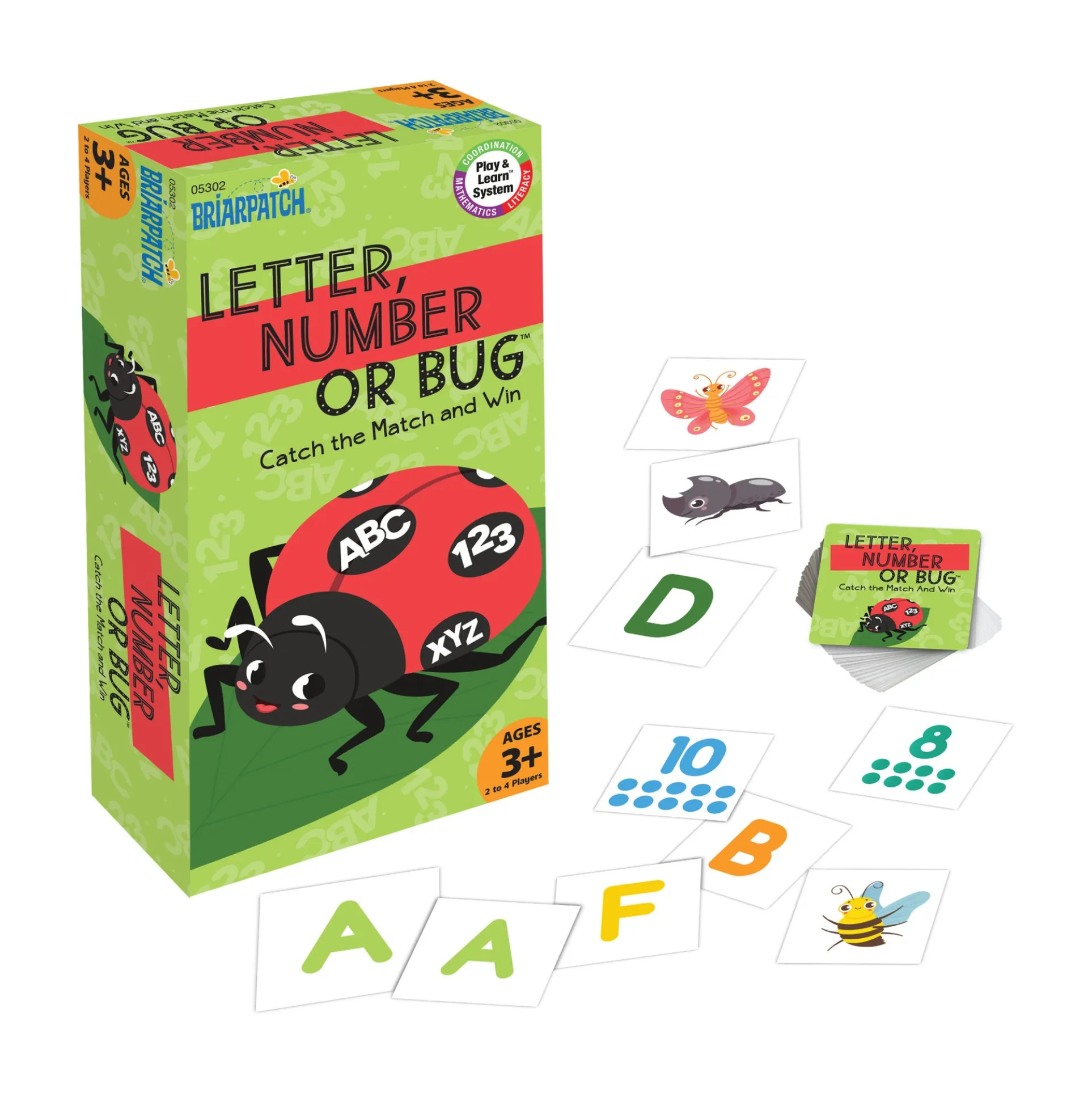 Briarpatch Letter, Number or Bug - Preschool Matching Game