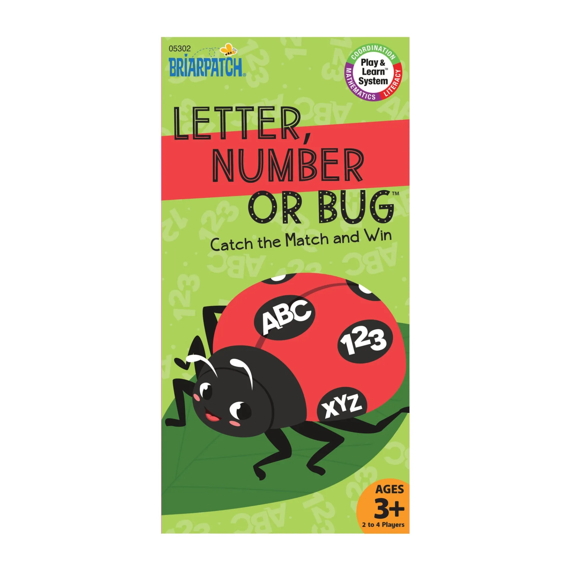 Briarpatch Letter, Number or Bug - Preschool Matching Game