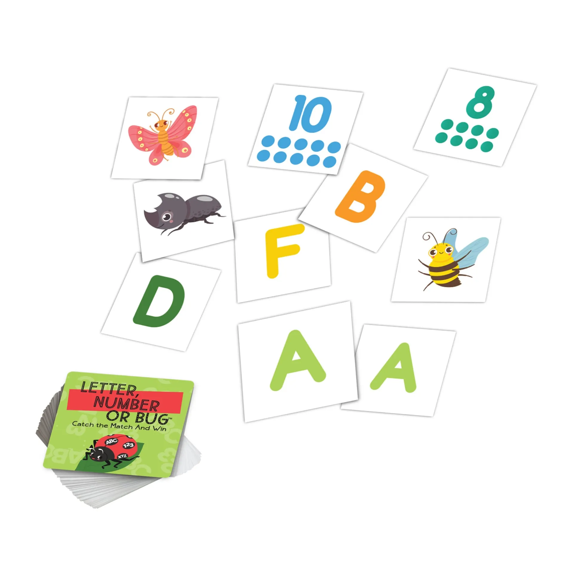 Briarpatch Letter, Number or Bug - Preschool Matching Game
