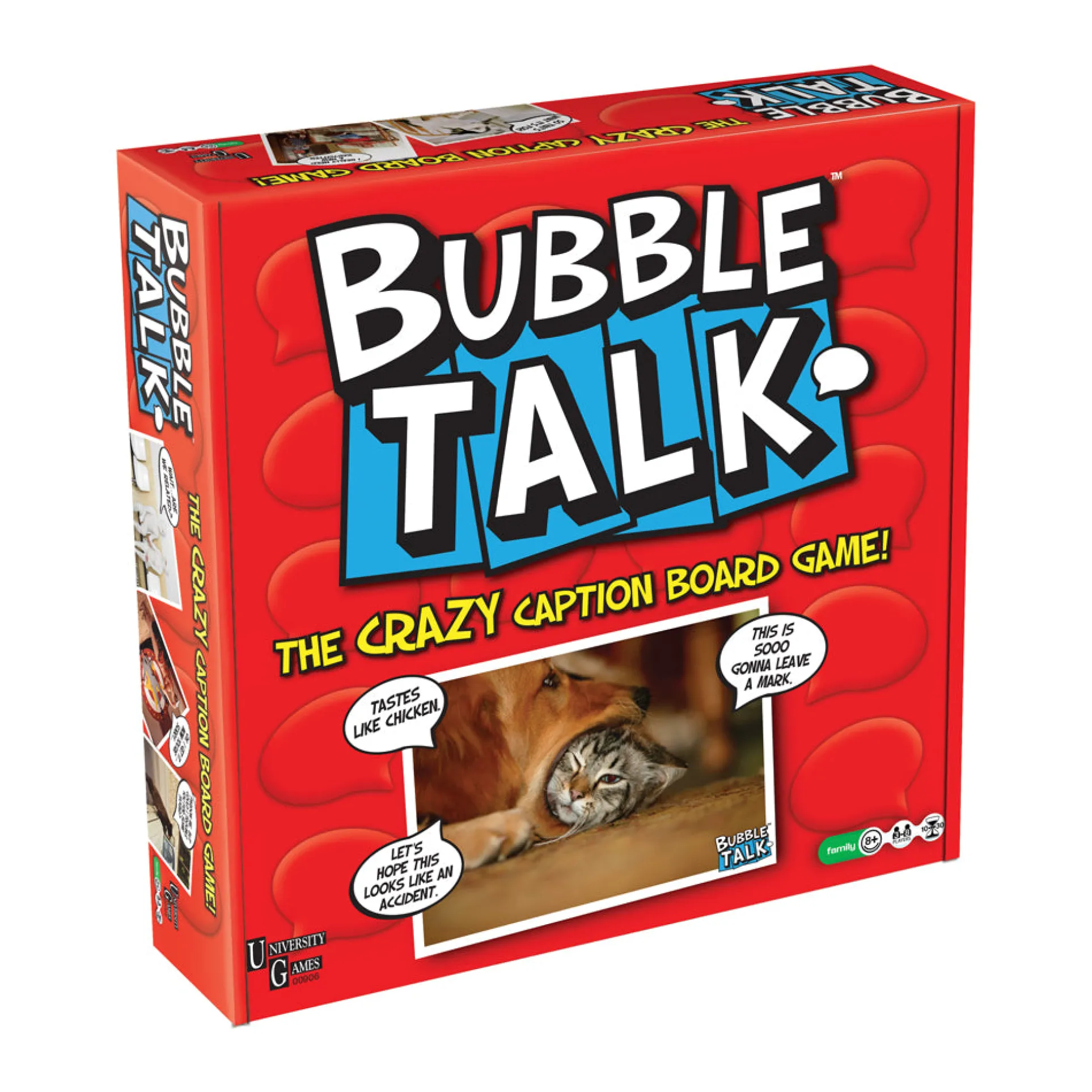 Bubble Talk Family Caption Board Game by University Games
