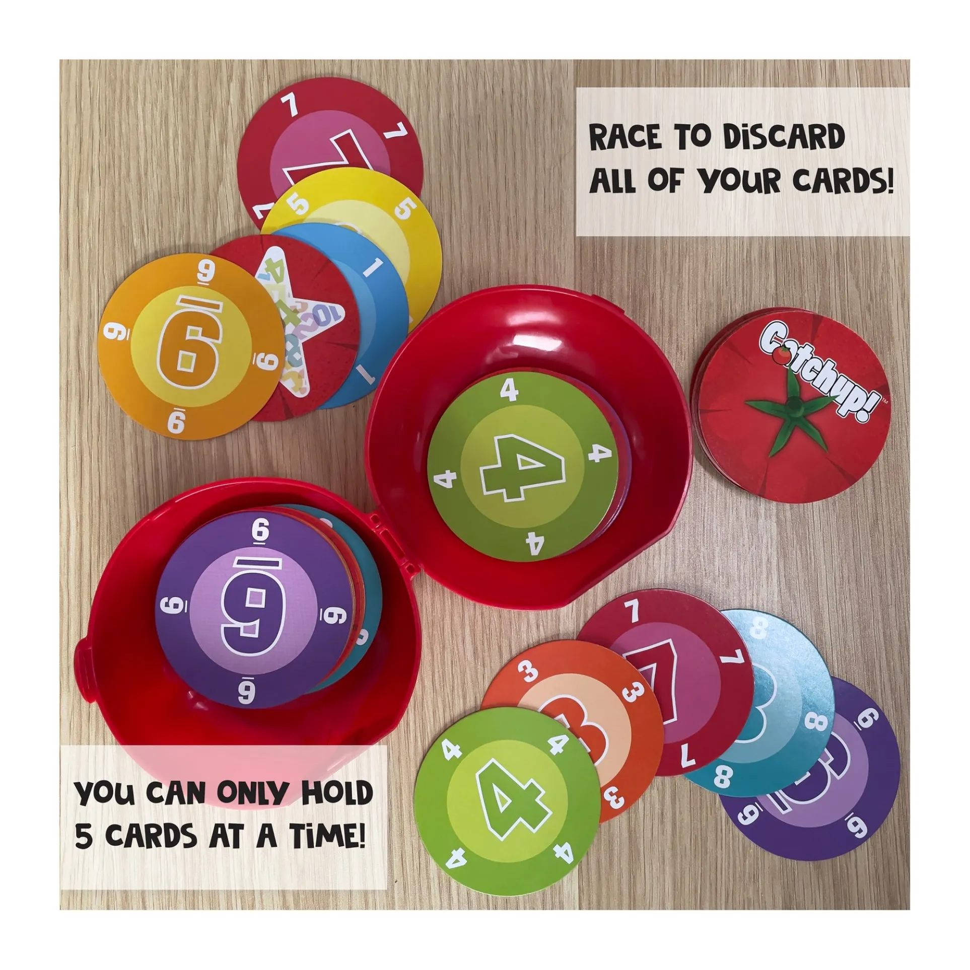 Catchup! Tomato Frenzy Fast-Paced Card Game