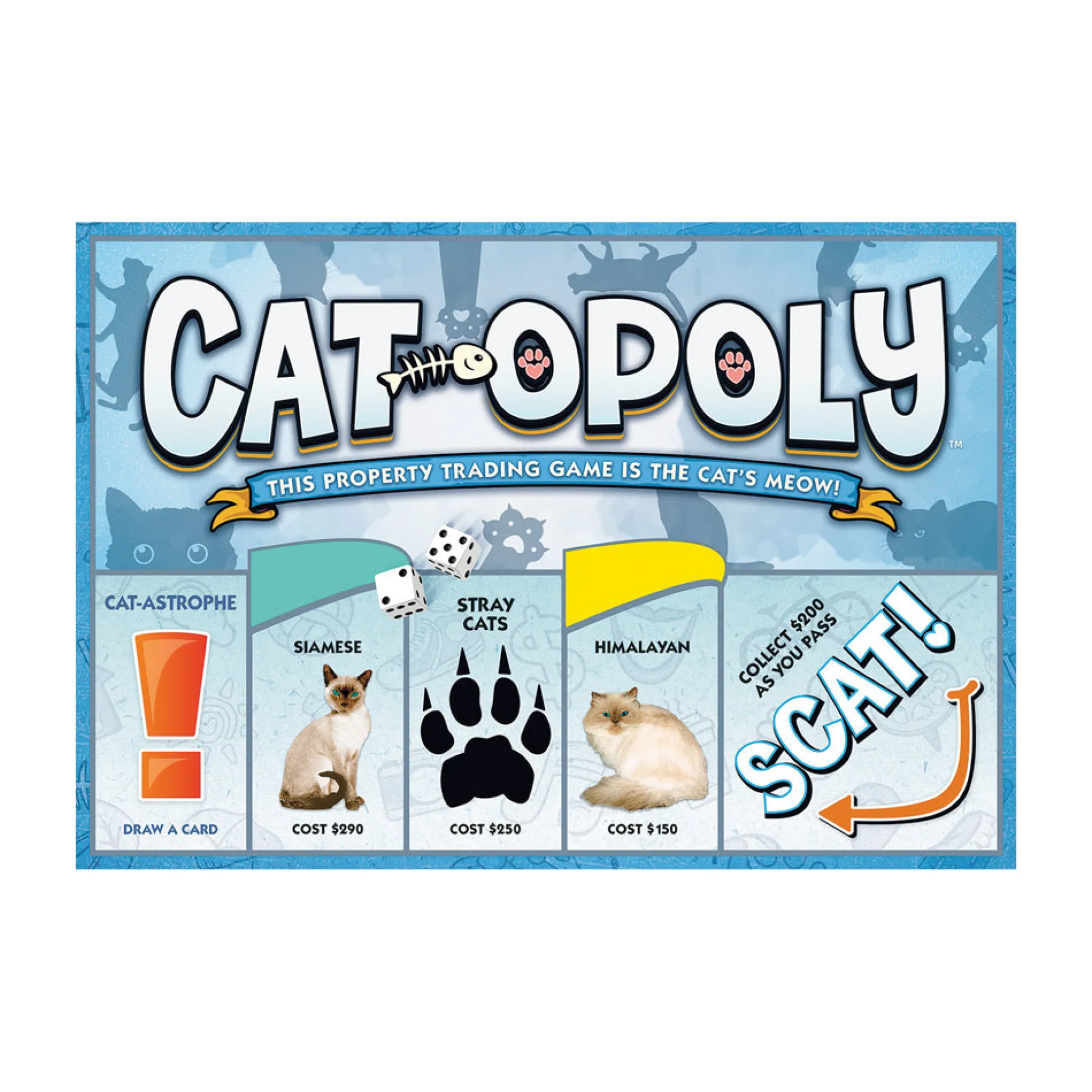 Cat-Opoly Exotic Cats Edition Board Game