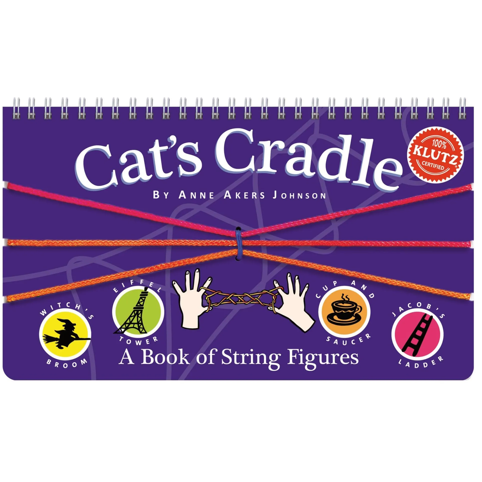 Cat's Cradle - String Figures Instructional Book with Tie-Dyed Loop