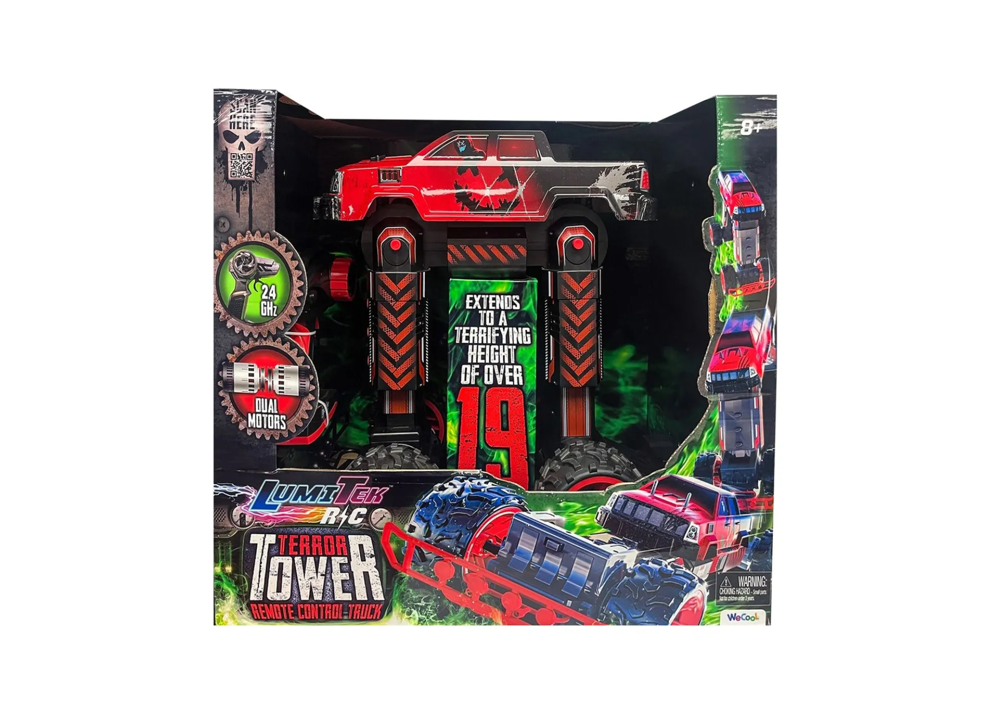 LumiTEK Remote Control Terror Tower - 1:8 Dynamic Monster Truck