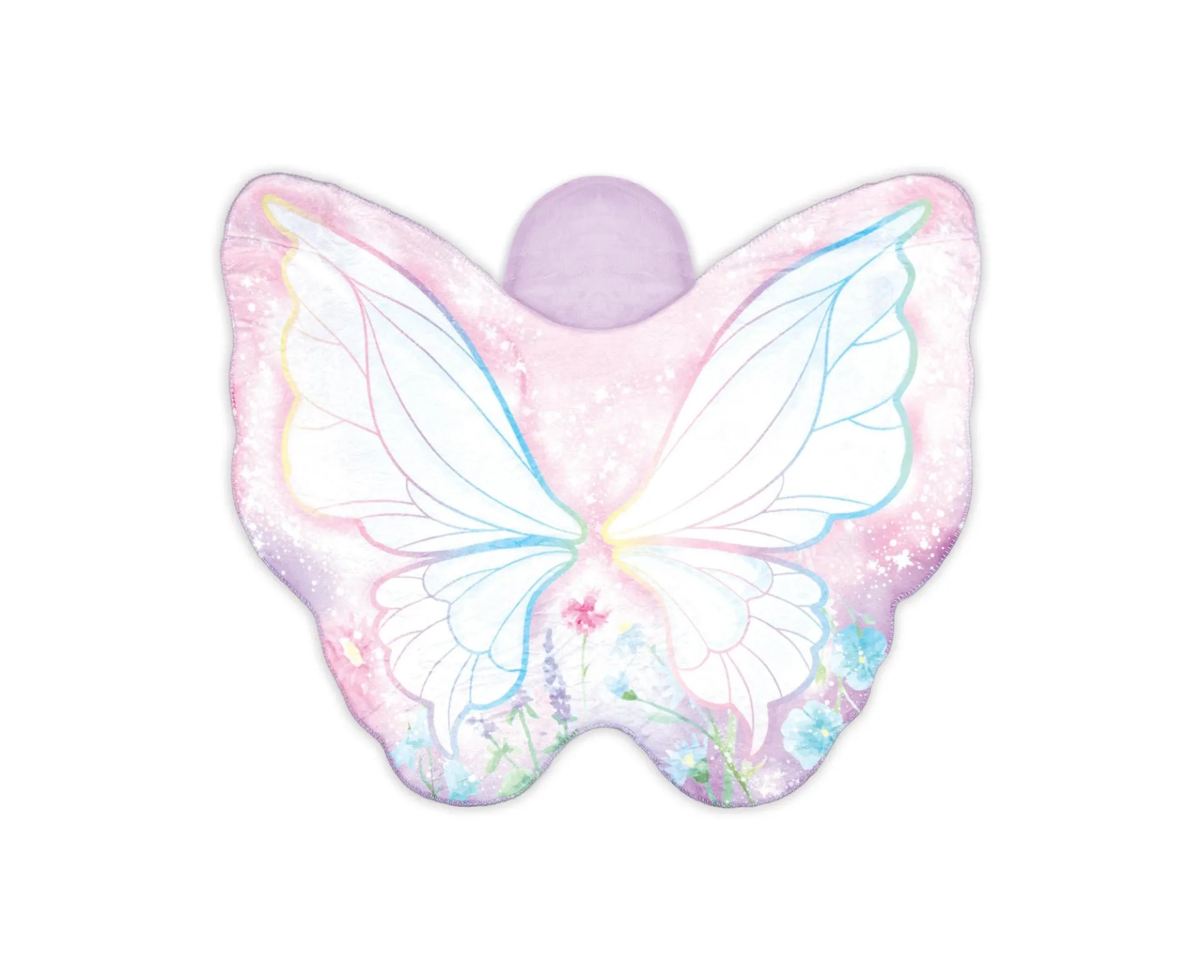 3C4G Fairy Garden Enchanted Wings Hooded Fleece Blanket
