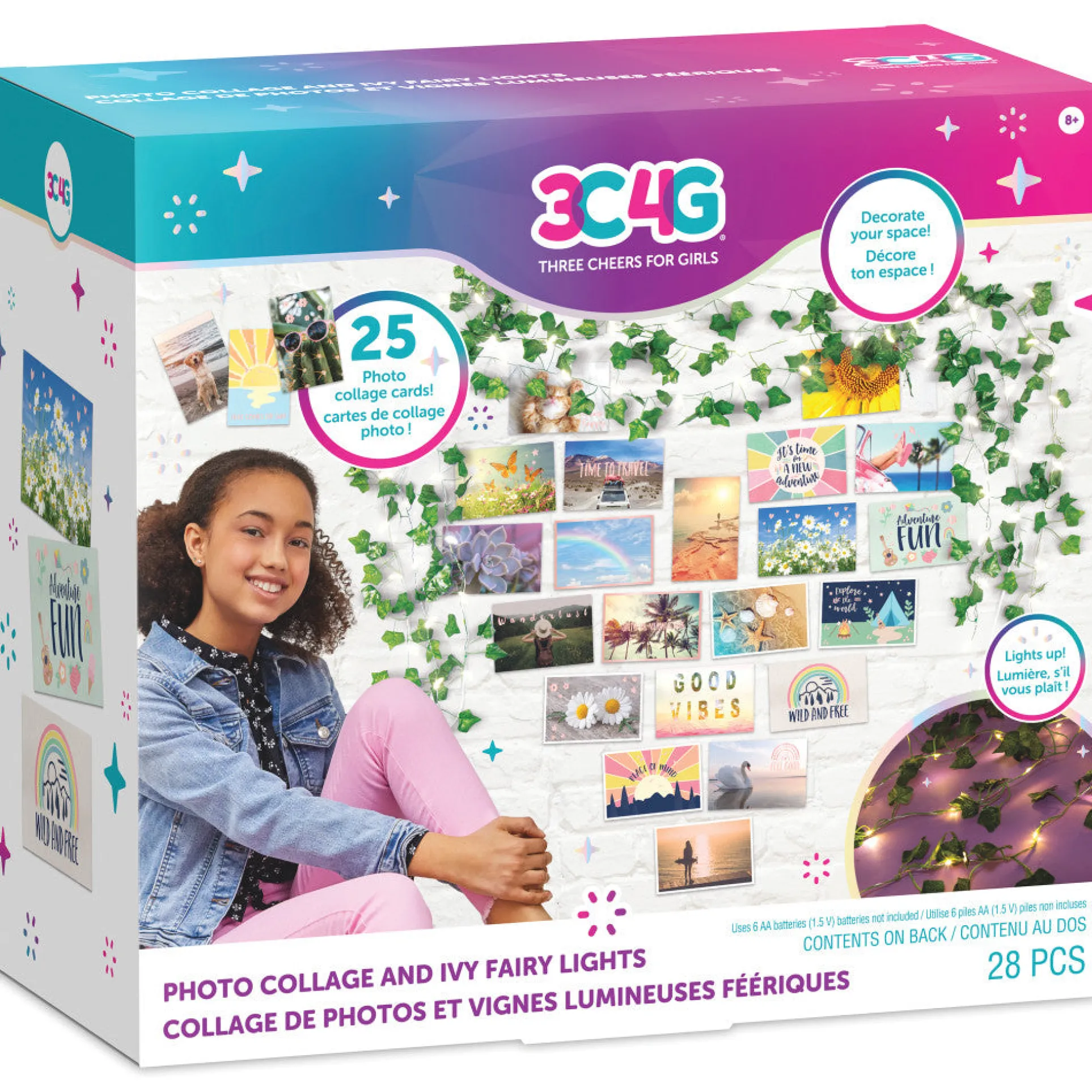 3C4G Ultimate Bedroom Makeover Photo Collage & Ivy Fairy Lights Kit