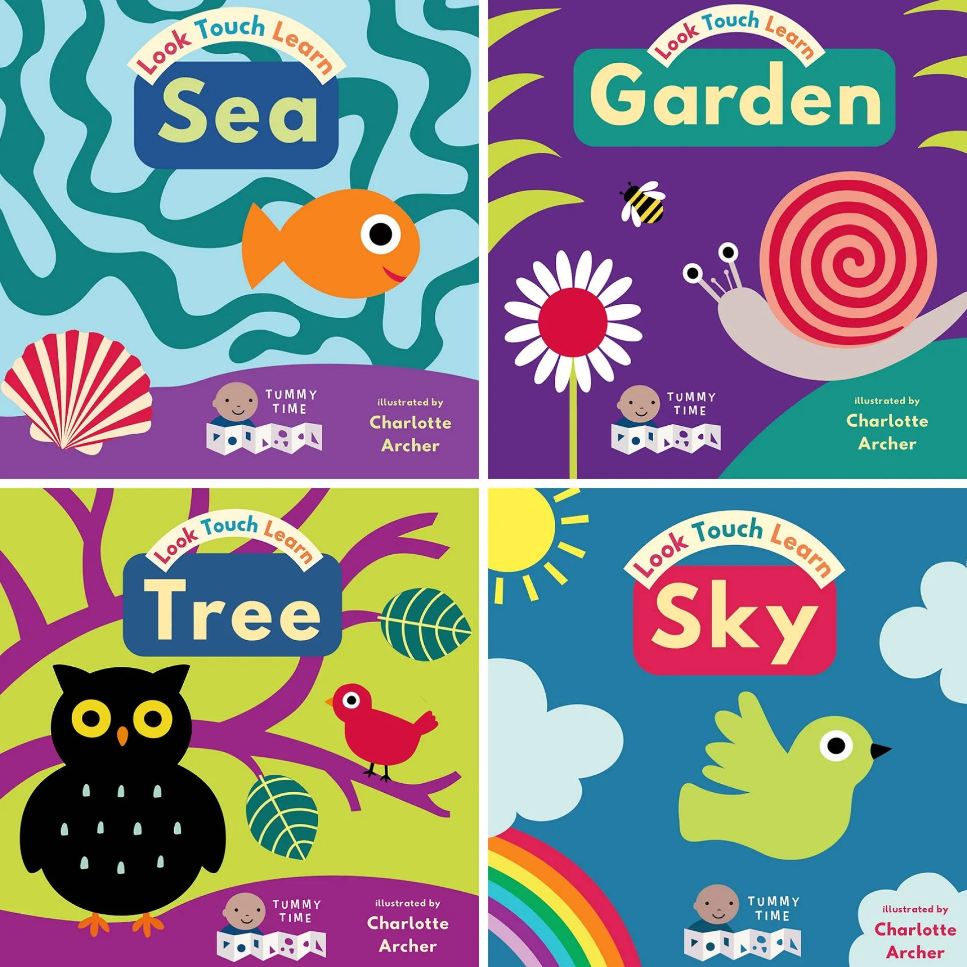 Child's Play Books Look Touch Learn 4-Piece Book Set