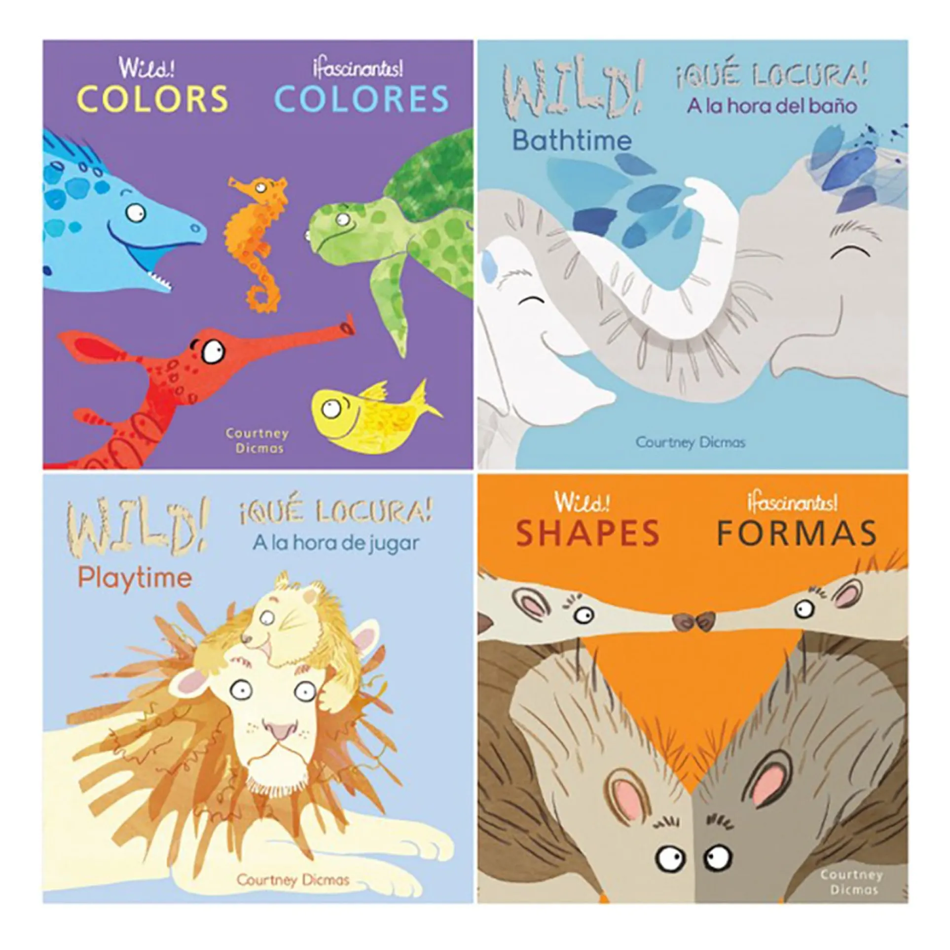 Child's Play Books Wild Concepts! 8-Book Bilingual Board Book Set