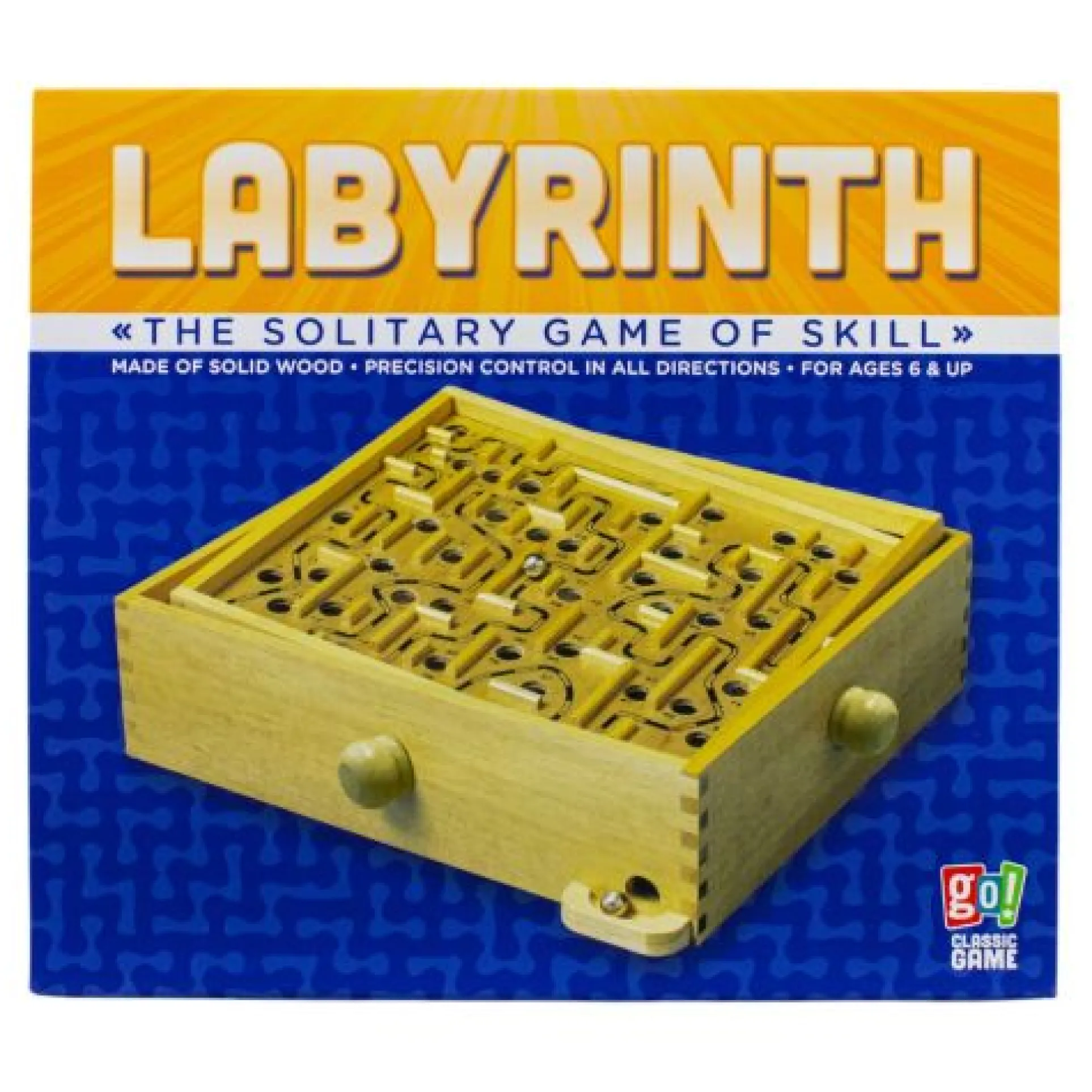 Classic Wooden Labyrinth Maze Skill Game