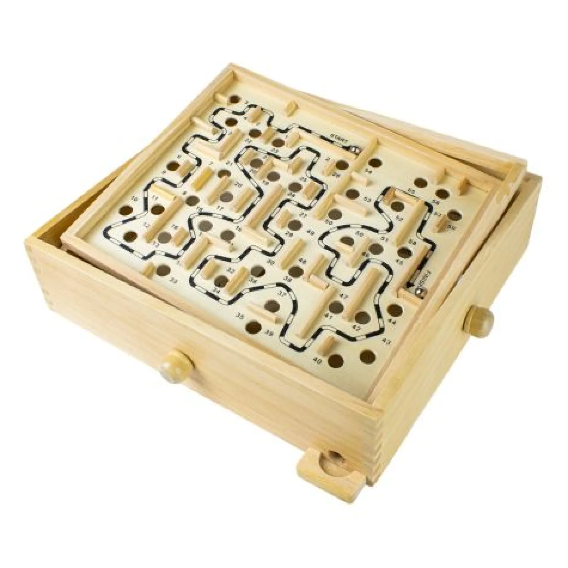 Classic Wooden Labyrinth Maze Skill Game
