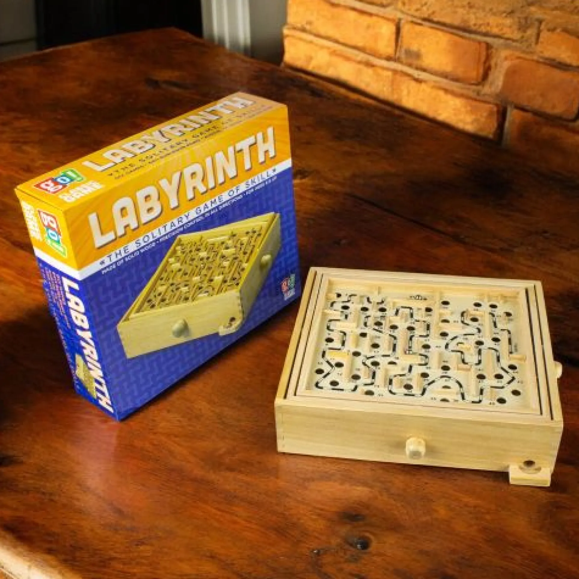 Classic Wooden Labyrinth Maze Skill Game
