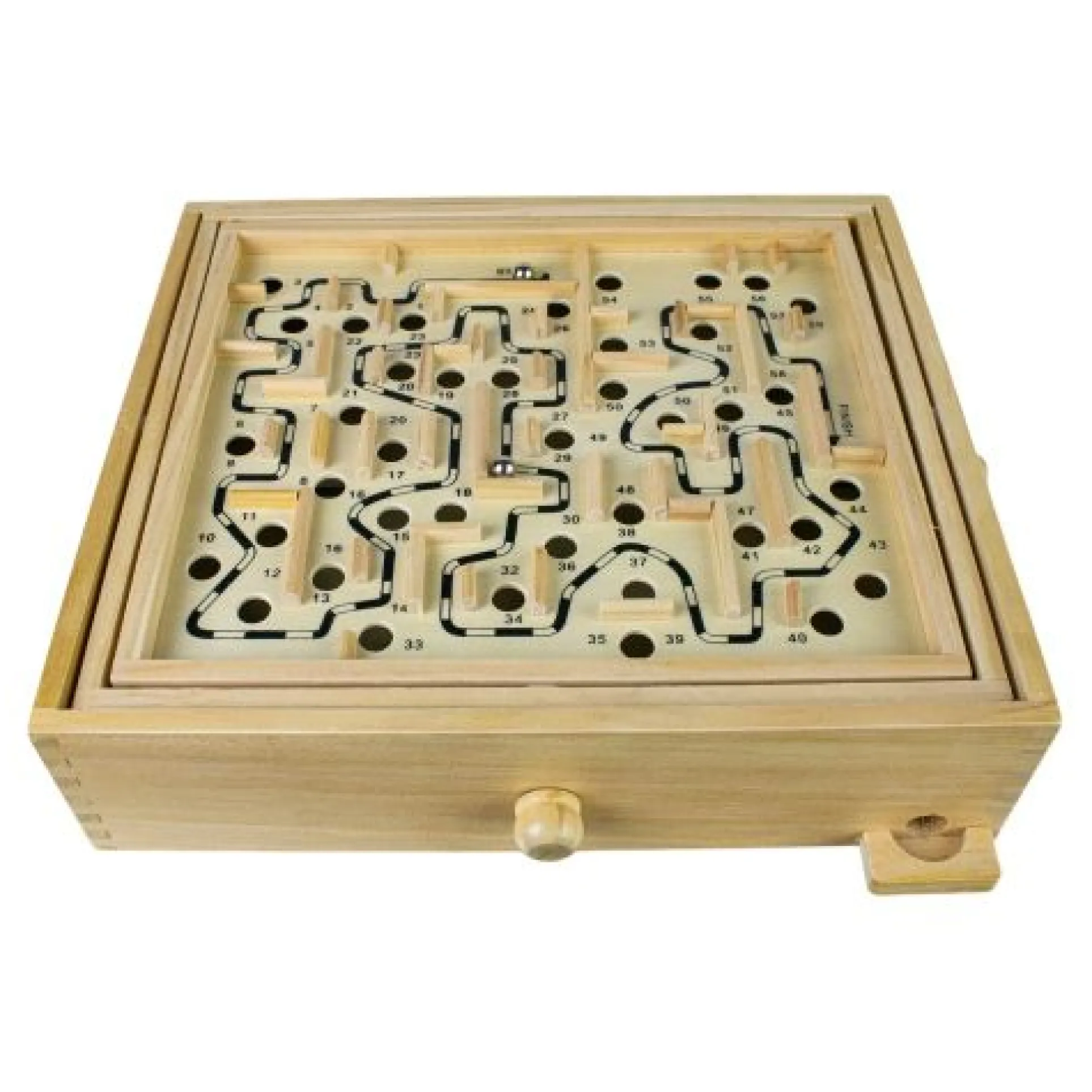 Classic Wooden Labyrinth Maze Skill Game