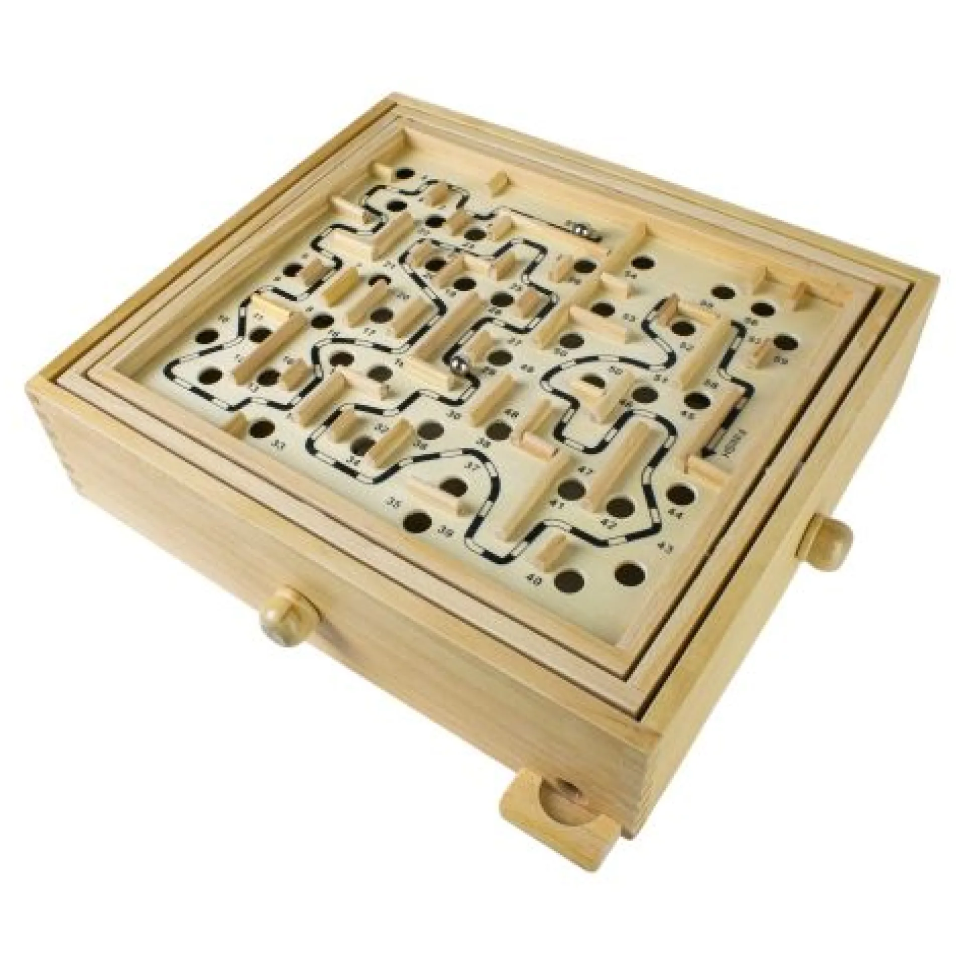 Classic Wooden Labyrinth Maze Skill Game
