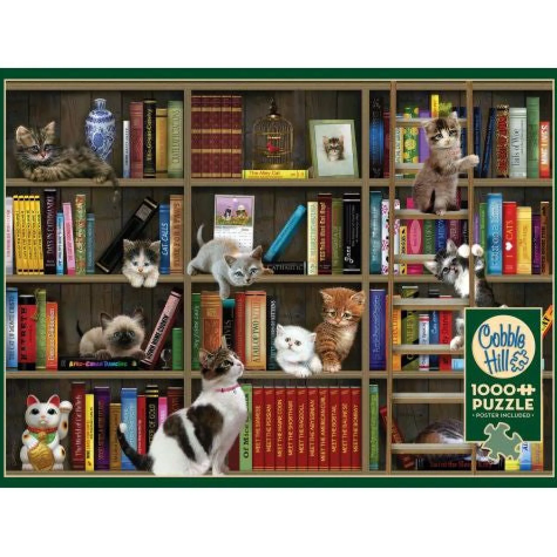 Cobble Hill Kitty Librarians Jigsaw Puzzle - 1000 pc
