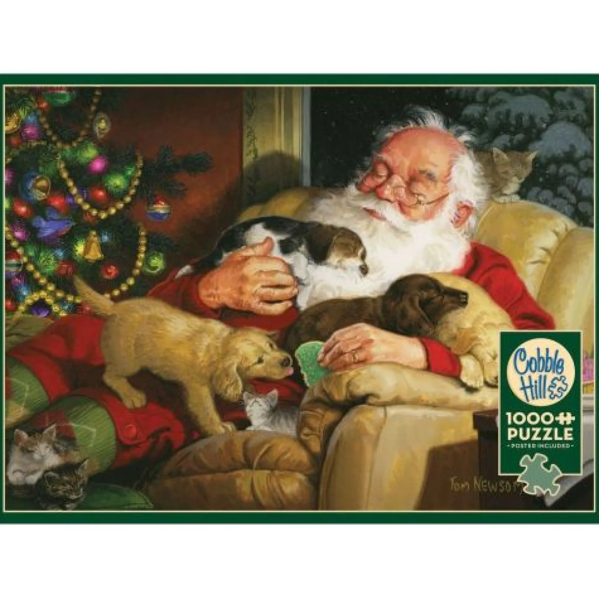 Cobble Hill Santa's Quiet Time Jigsaw Puzzle - 1000 pc