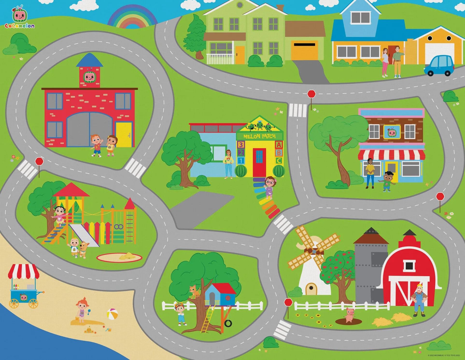 CocoMelon Jumbo MegaMat - Interactive Playmat for Toddlers