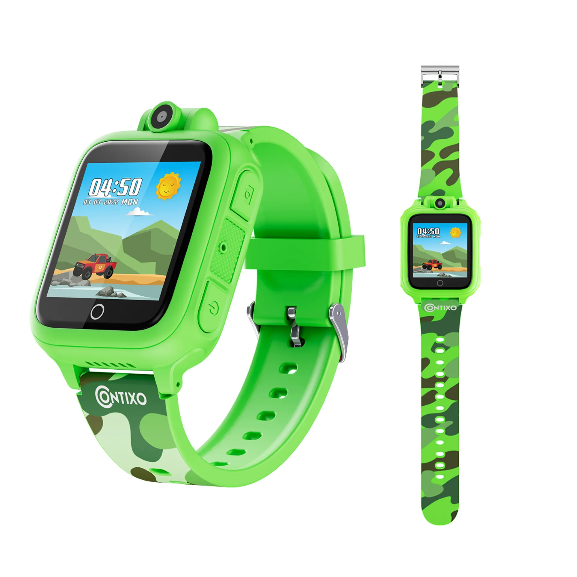Contixo Kids Smart Watch with HD Touch Screen, Games, Camera, MP3 - Green